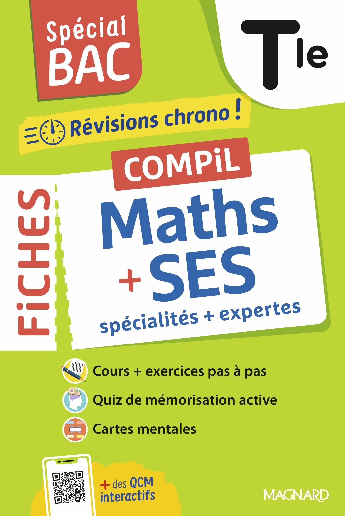 SPECIAL BAC 2026 - COMPIL DE FICHES MATHS - SES TLE - TOUT LE PROGRAMME DES 2 SPECIALITES EN 120 FIC