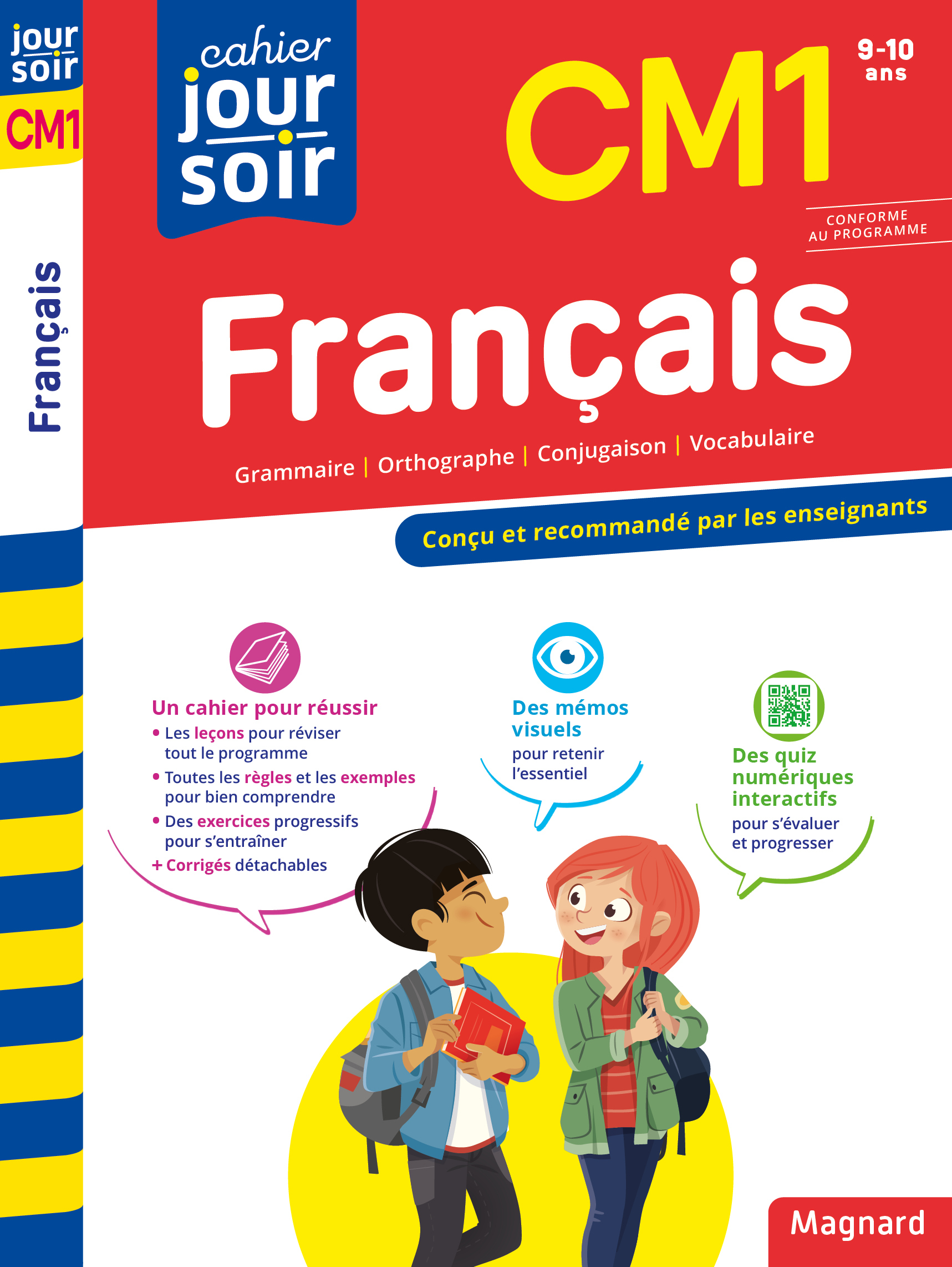 CAHIER JOUR SOIR 2023 : FRANCAIS CM1 - CONCU ET RECOMMANDE PAR LES ENSEIGNANTS