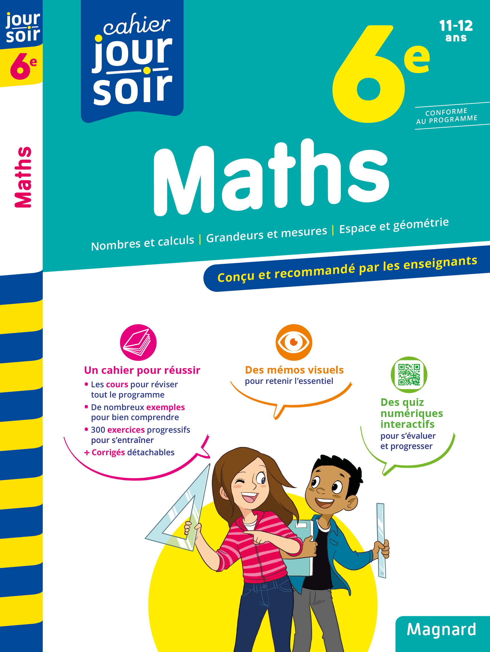 CAHIER JOUR SOIR 2023 : MATHS 6E - CONCU ET RECOMMANDE PAR LES ENSEIGNANTS