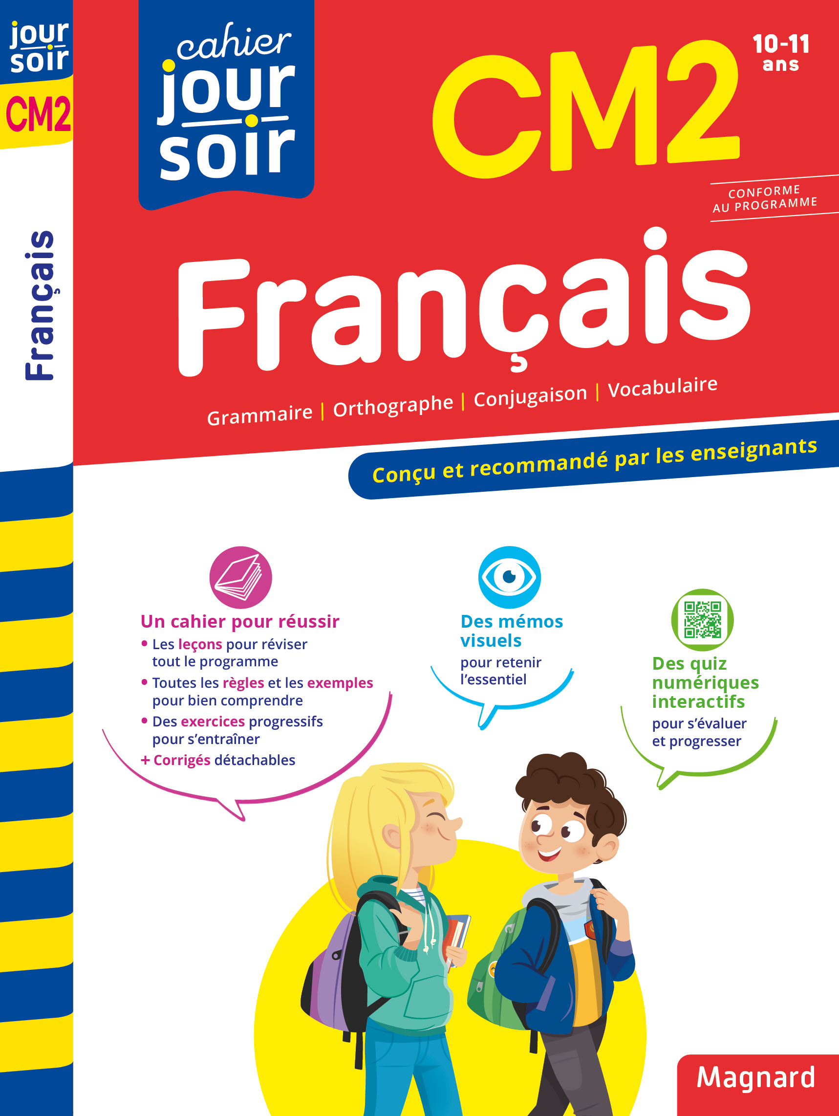 CAHIER JOUR SOIR 2023 : FRANCAIS CM2 - CONCU ET RECOMMANDE PAR LES ENSEIGNANTS