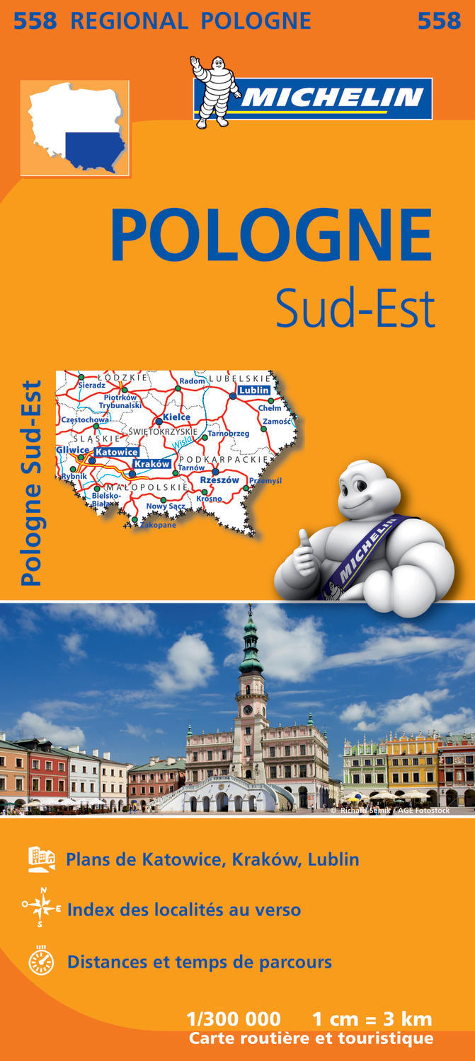 CARTE REGIONAL 558 POLOGNE S.EST