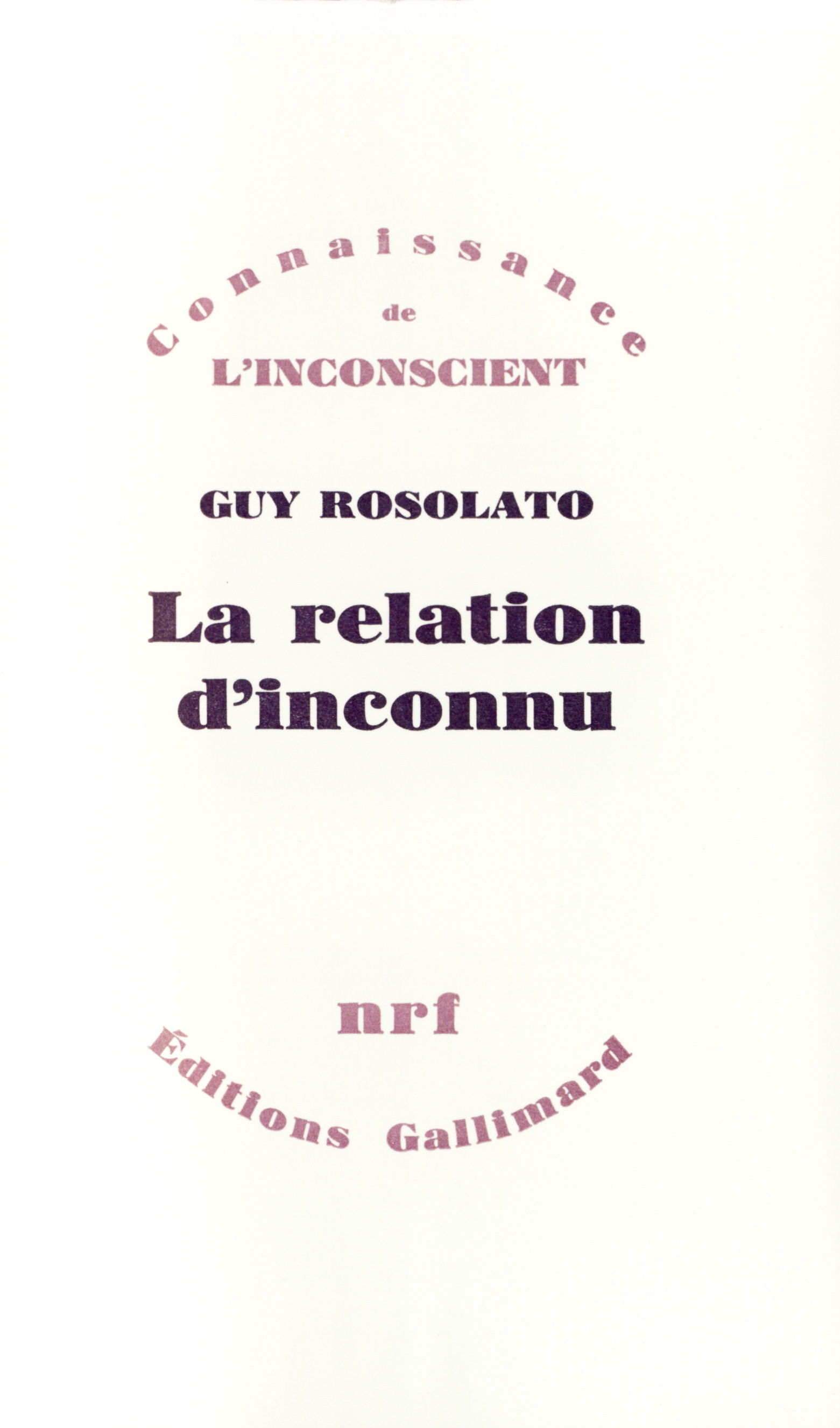 RELATION D'INCONNU