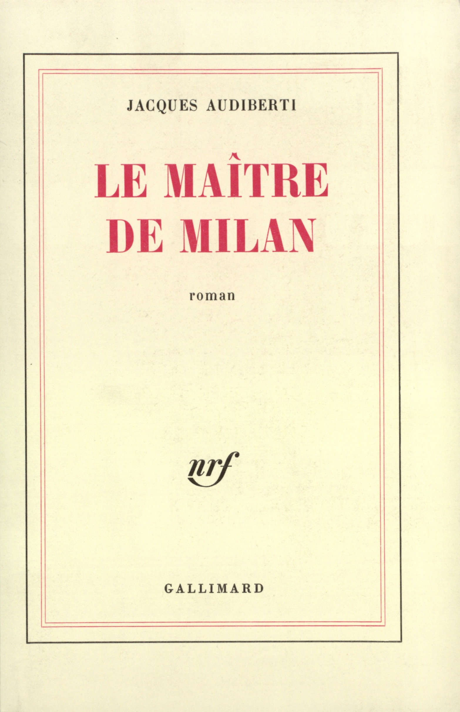 MAITRE DE MILAN