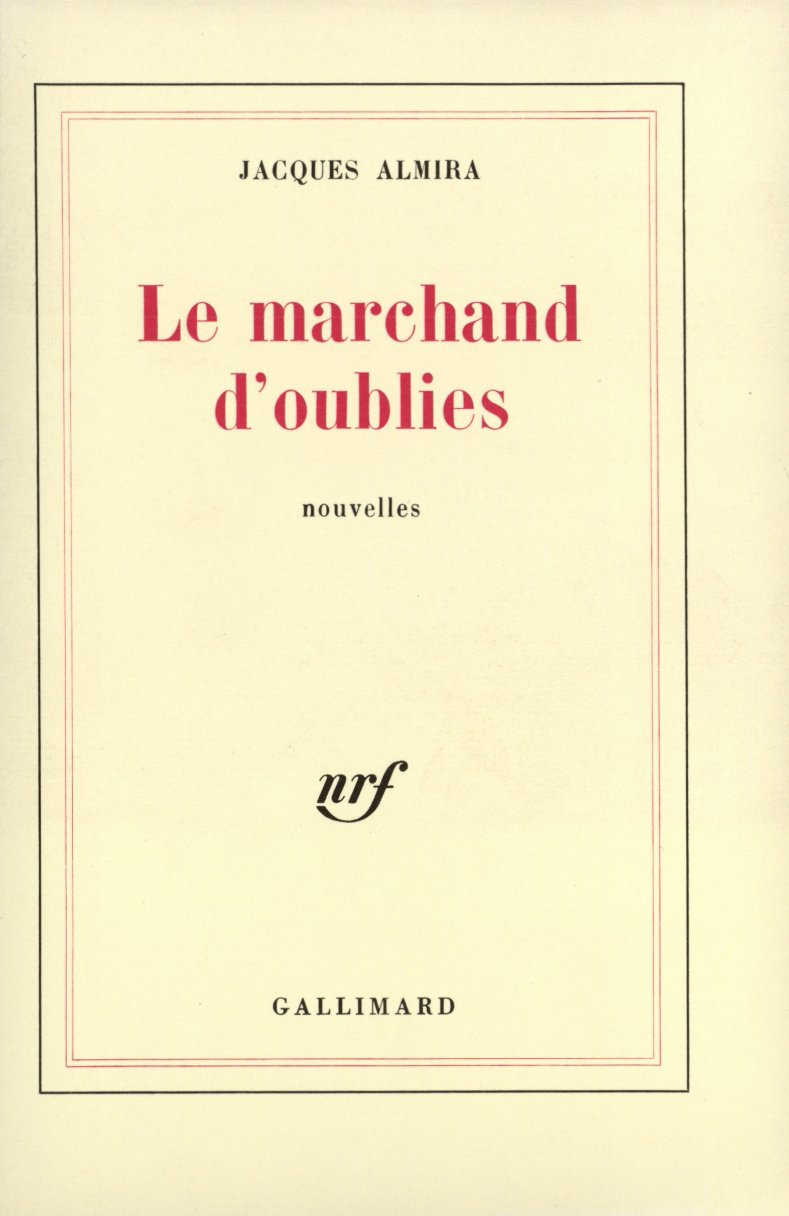 MARCHAND D'OUBLIES