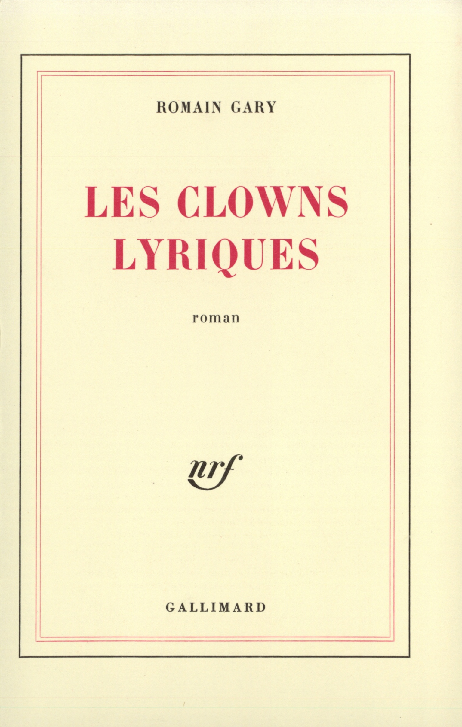 CLOWNS LYRIQUES