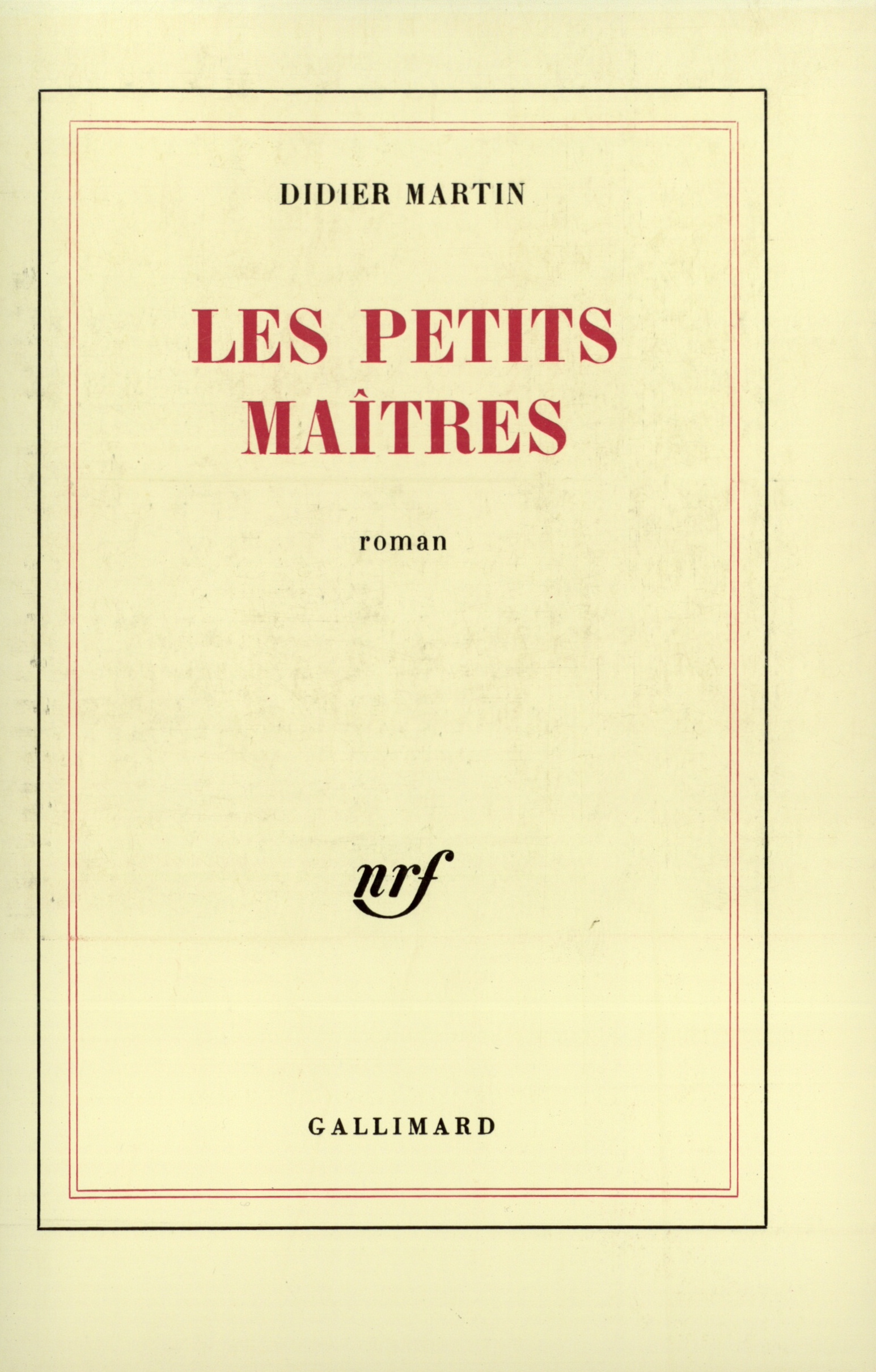 PETITS MAITRES