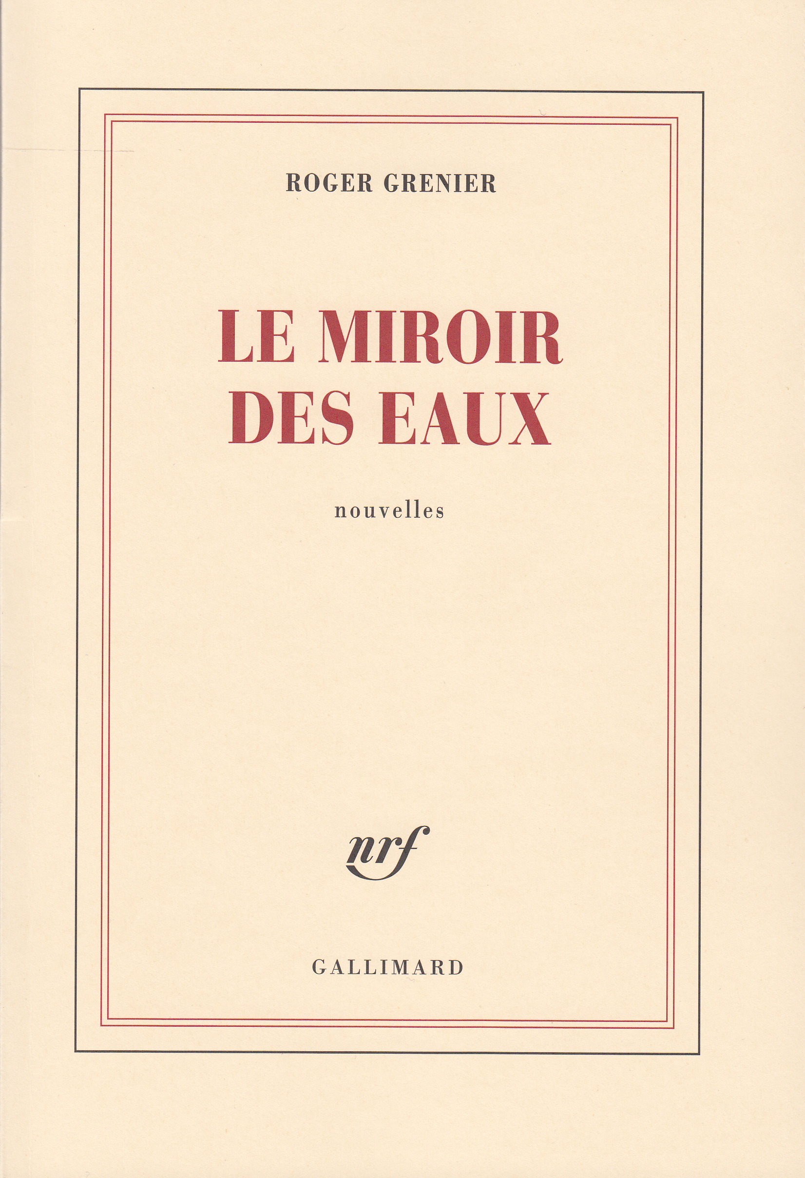 MIROIR DES EAUX