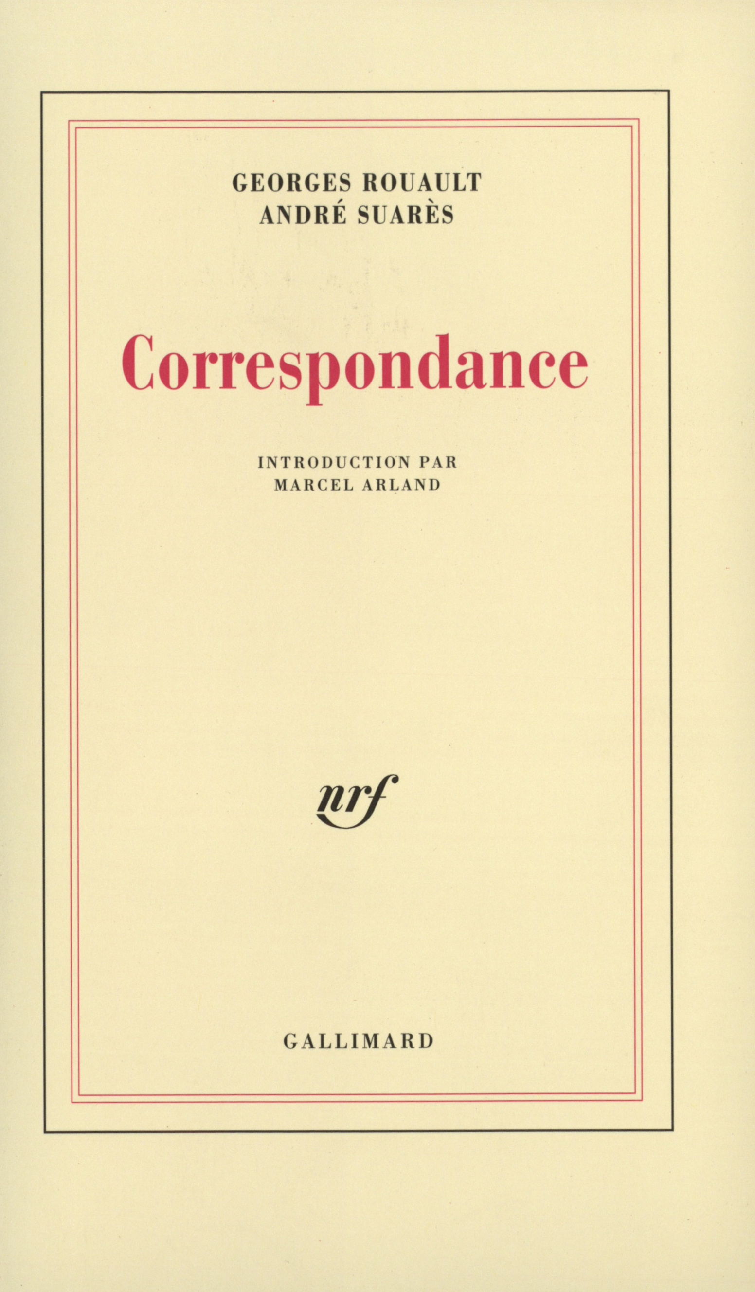 CORRESPONDANCE ROUAULT