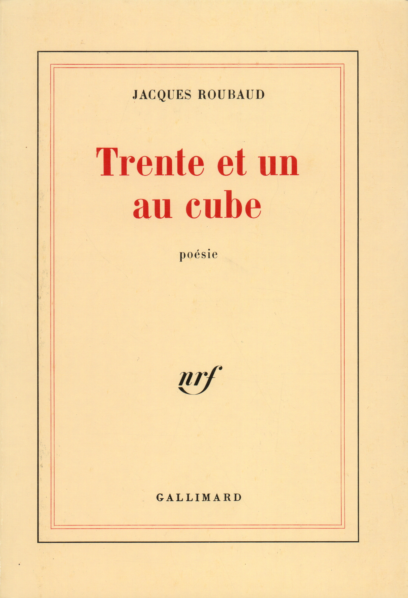 TRENTE ET UN AU CUBE