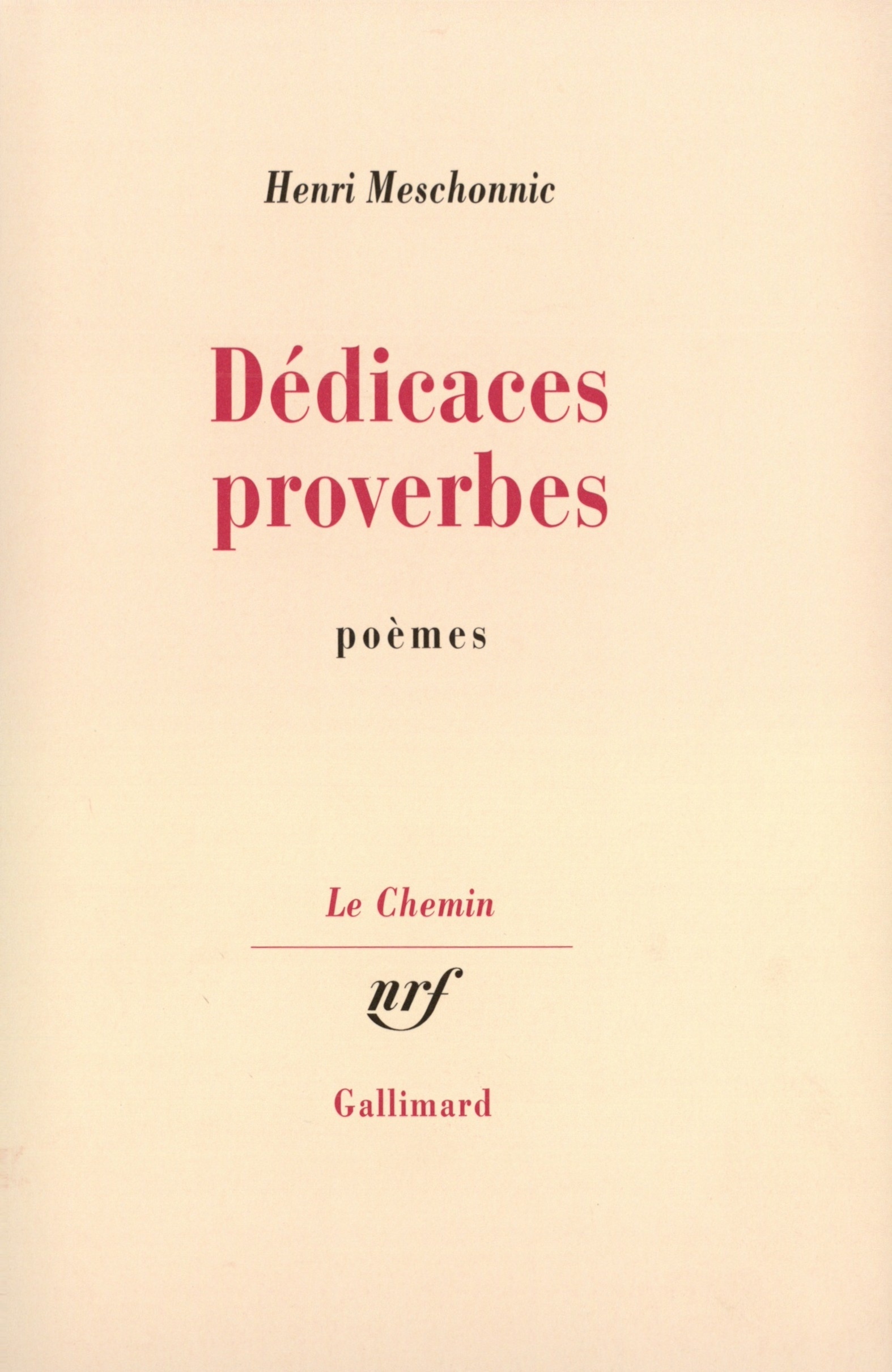 DEDICACES PROVERBES