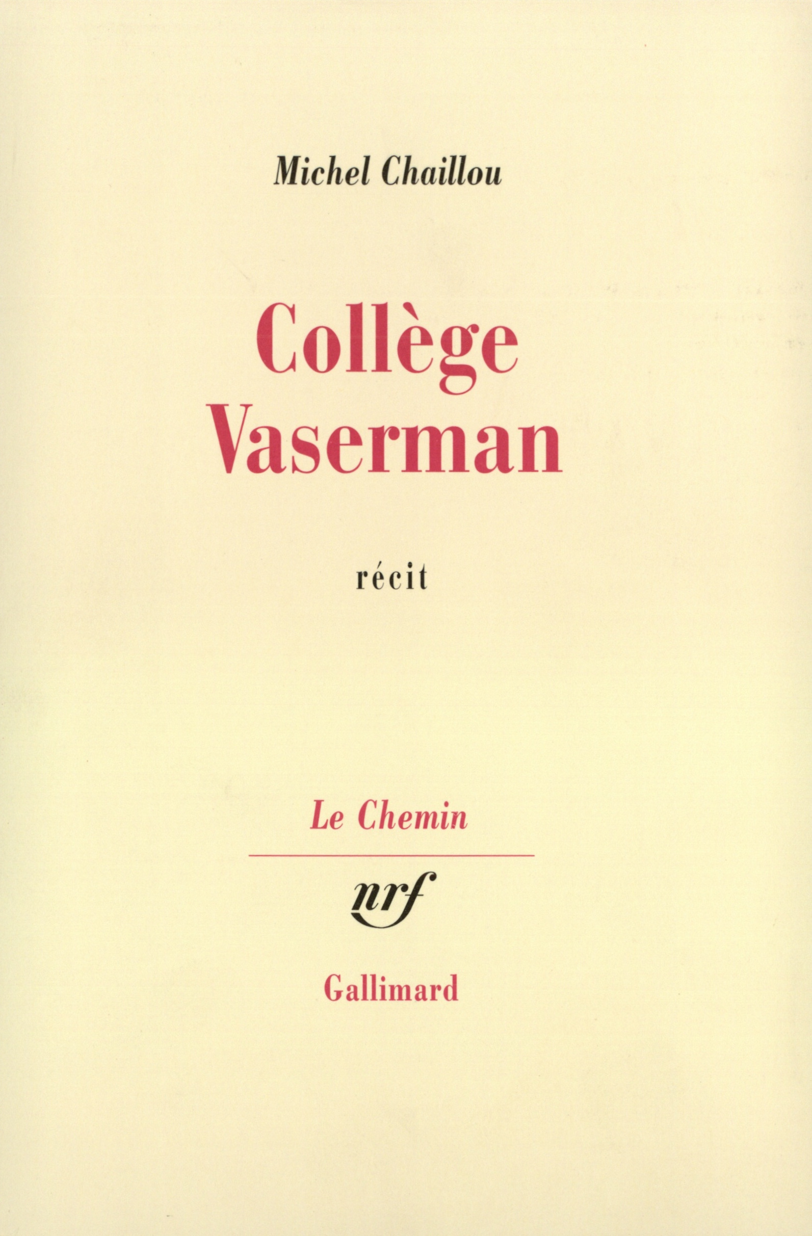 COLLEGE VASERMAN