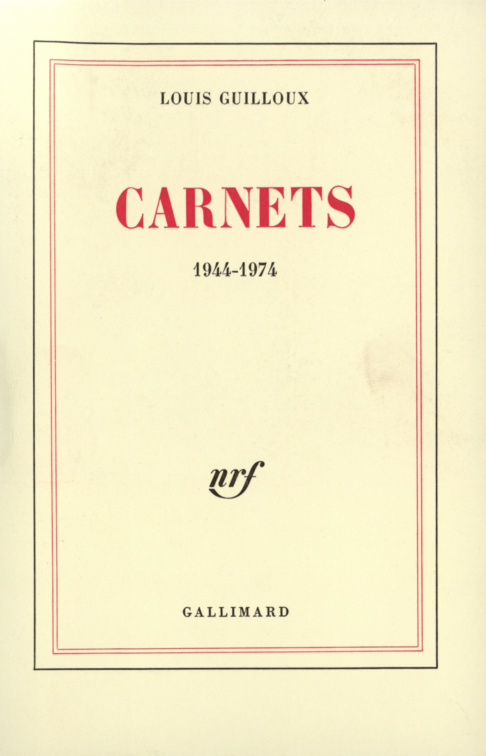 CARNETS (1944-1974)