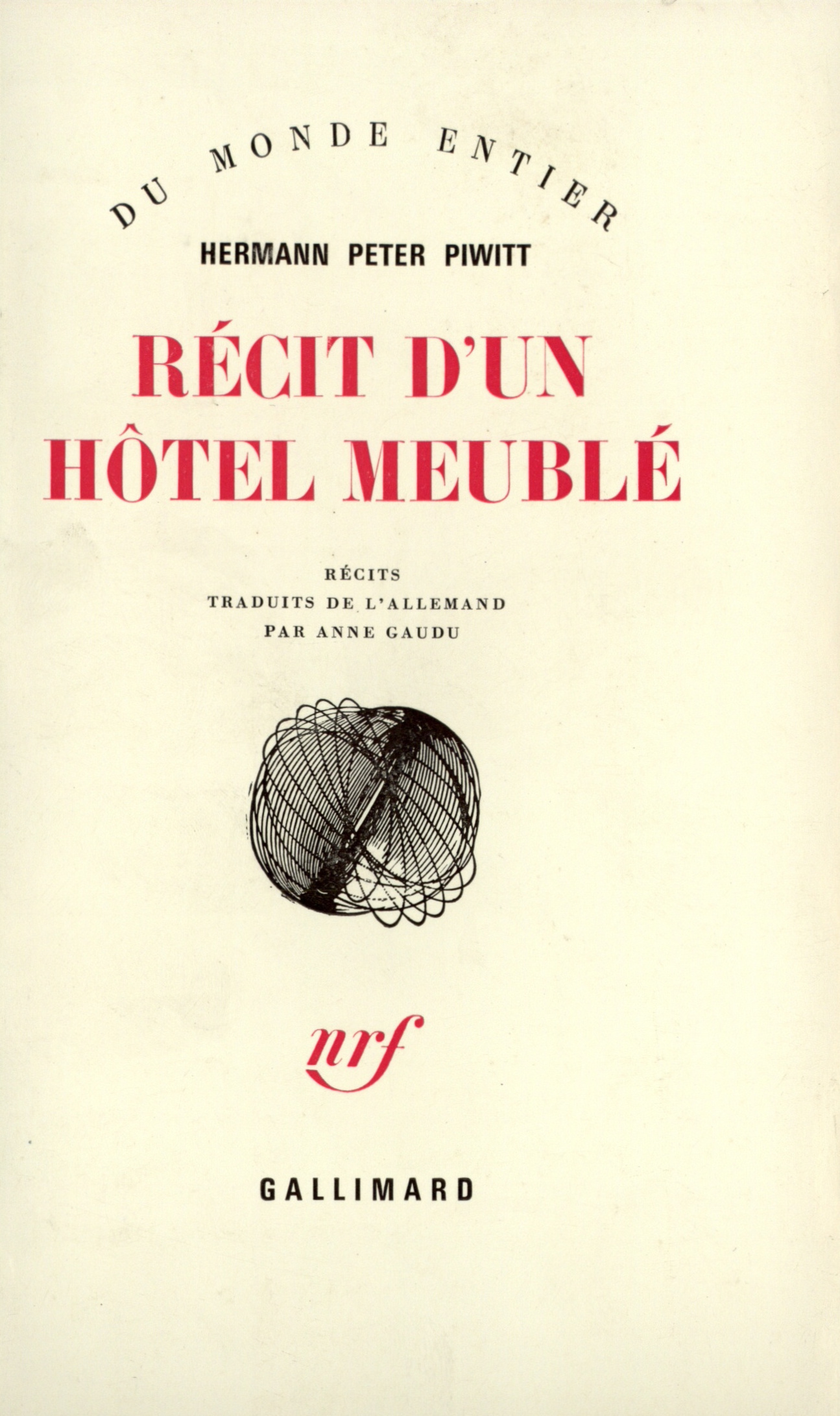 RECIT D'UN HOTEL MEUBLE