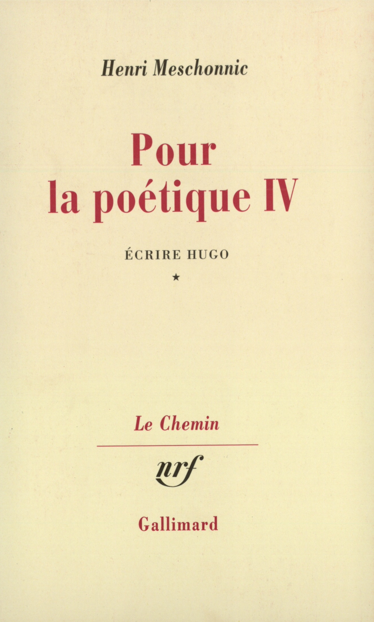 POUR LA POETIQUE T4-1