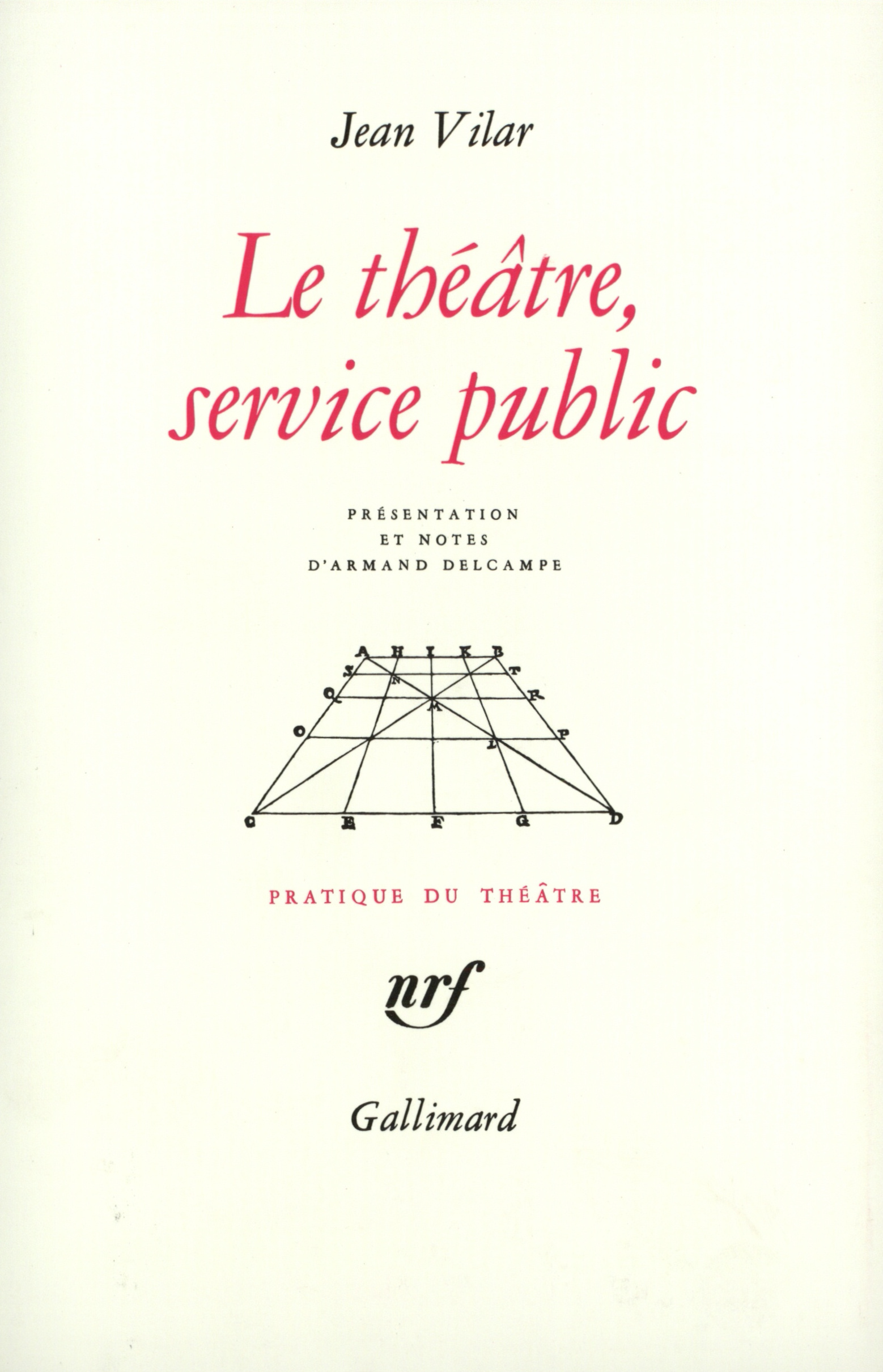 THEATRE, SERVICE PUBLIC ET AUTRES TEXTES