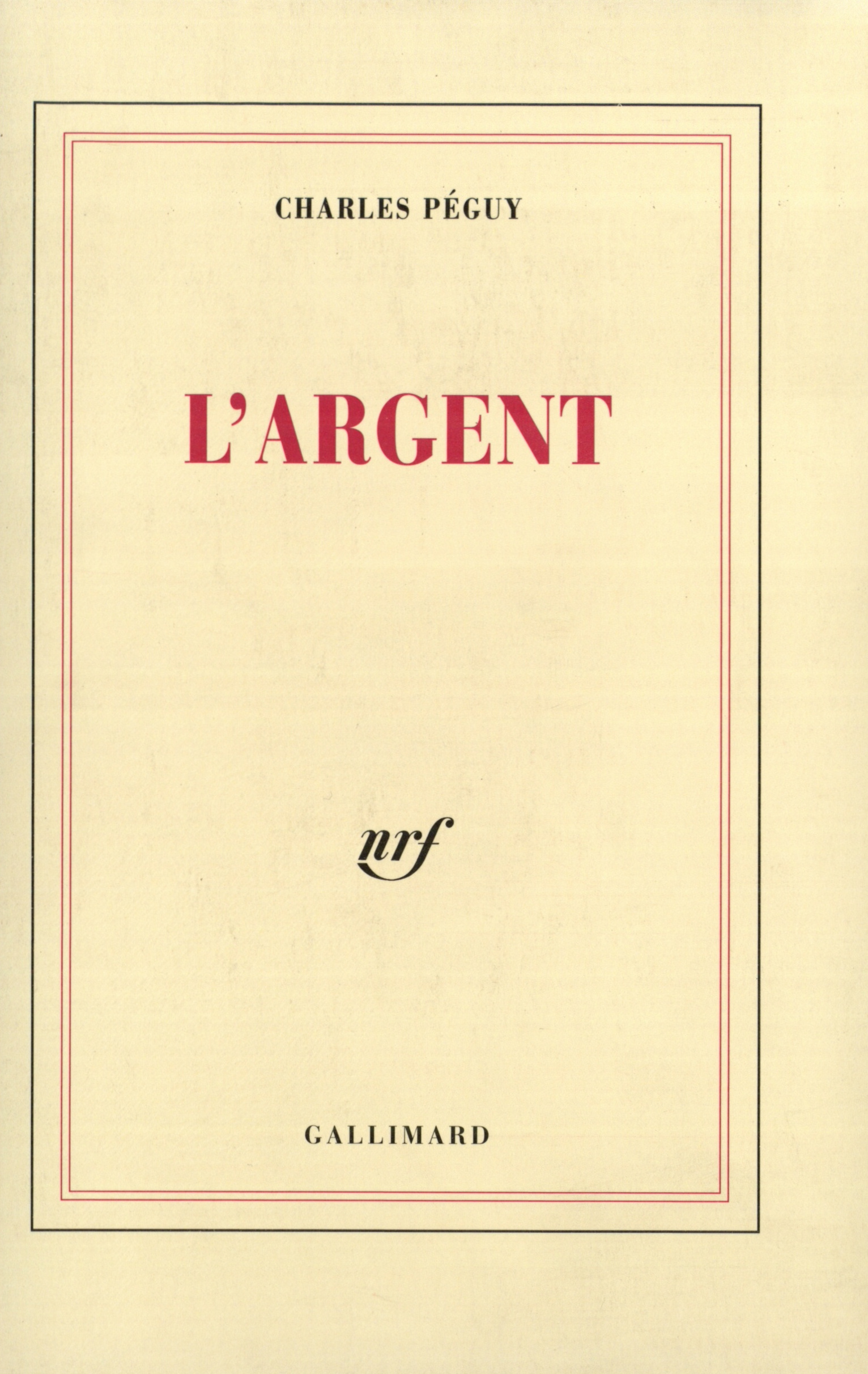 ARGENT / L'ARGENT (SUITE)