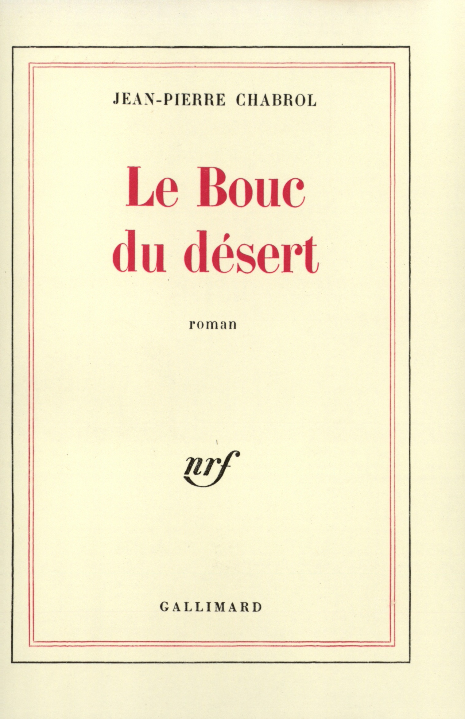 BOUC DU DESERT