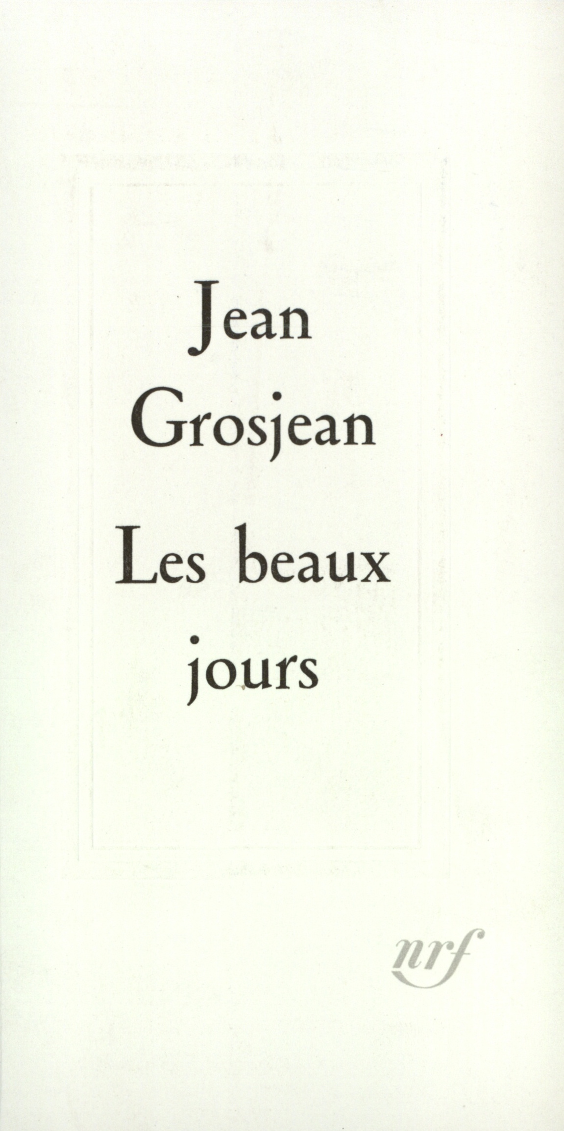 BEAUX JOURS