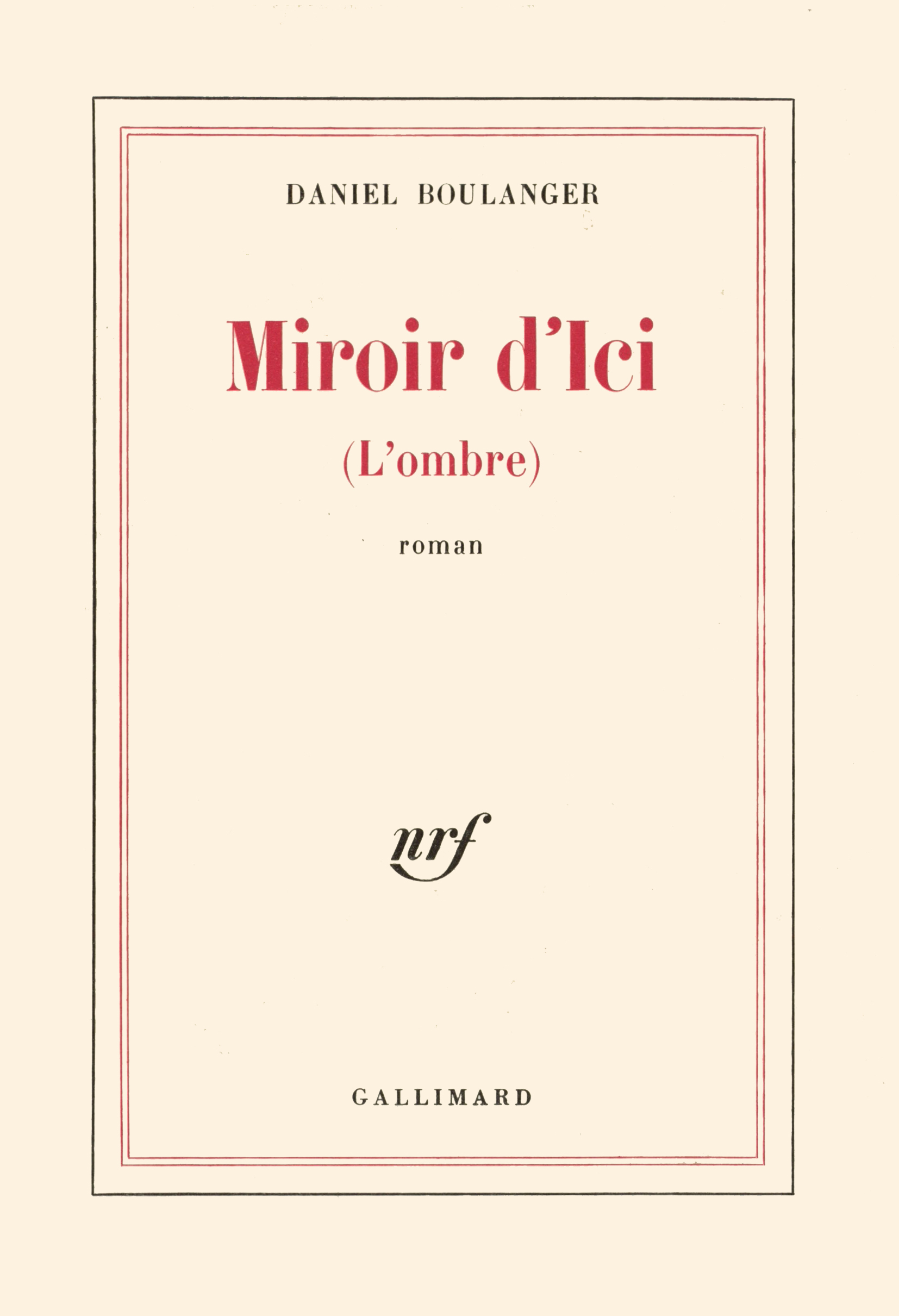 MIROIR D'ICI(L'OMBRE)