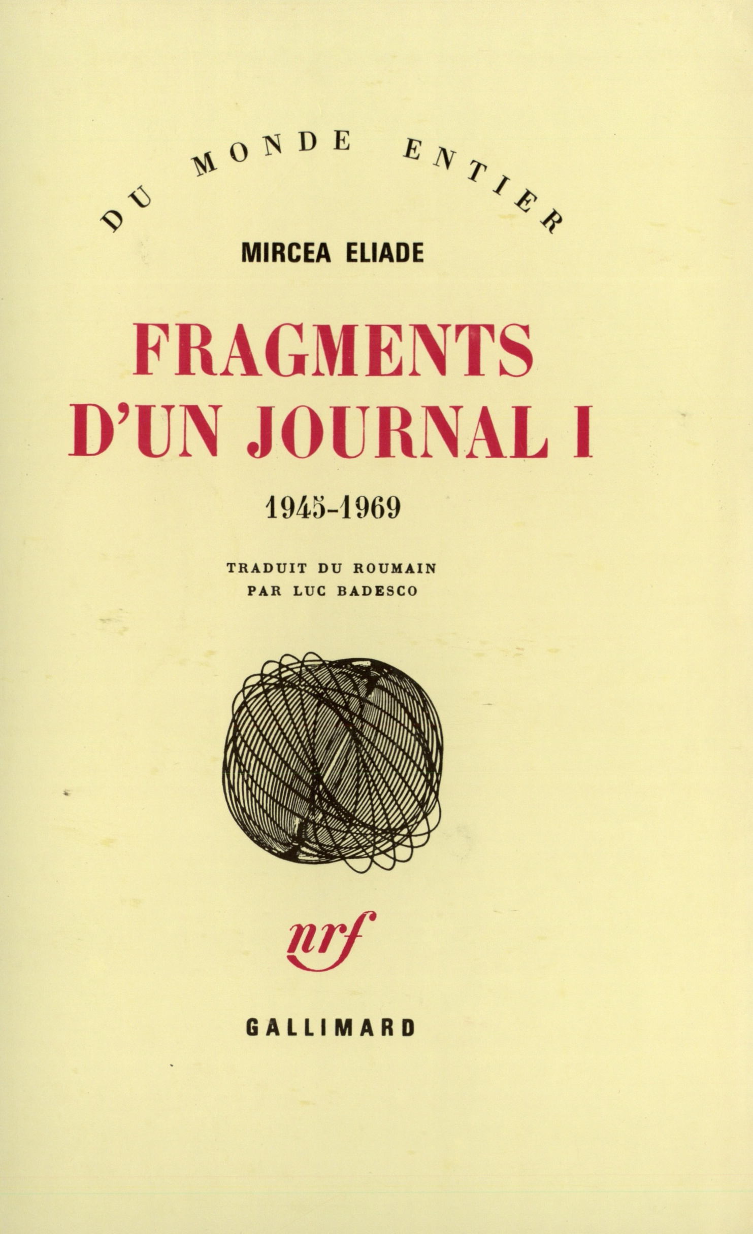 FRAGMENTS D'UN JOURNAL T1