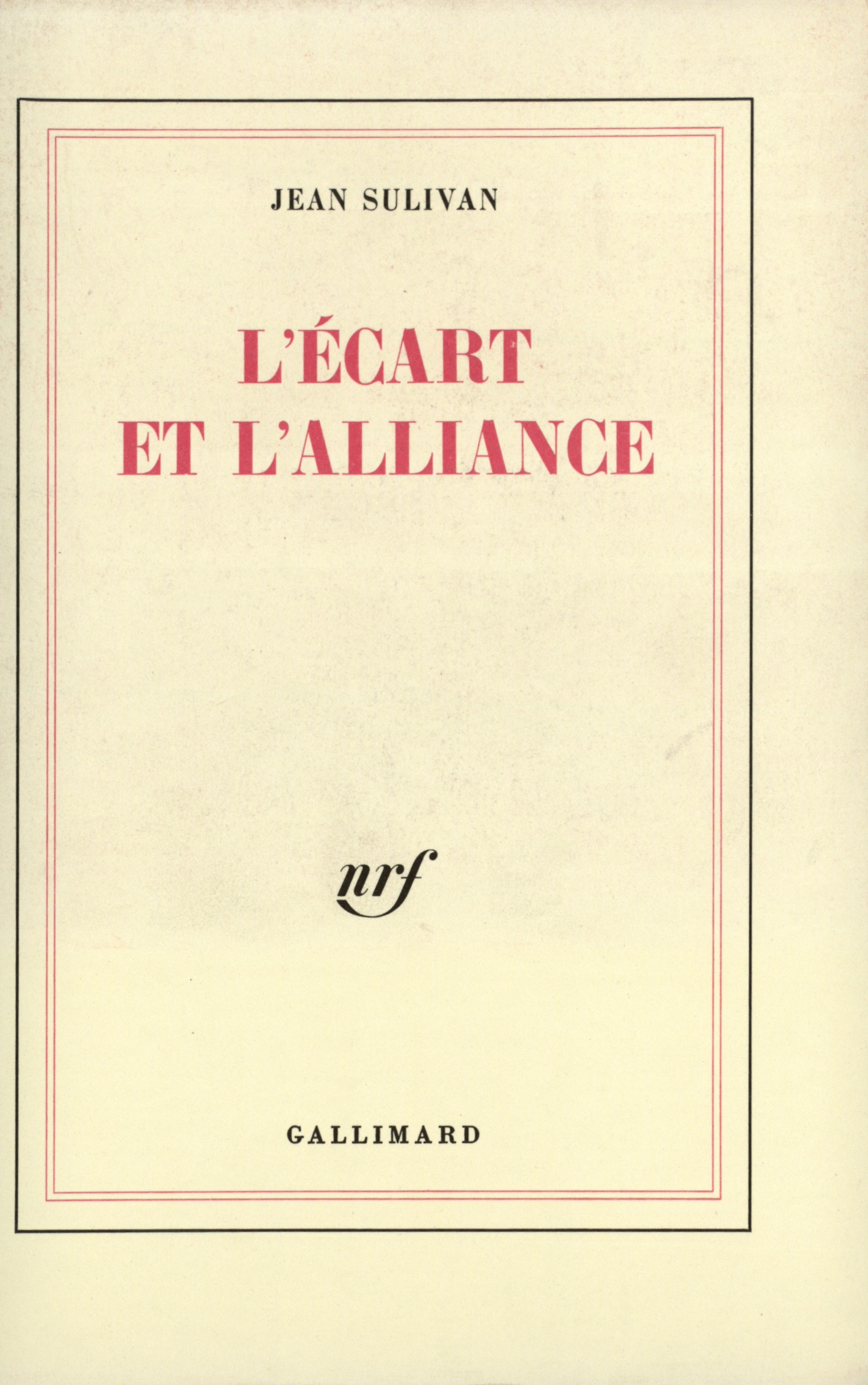 ECART ET L'ALLIANCE