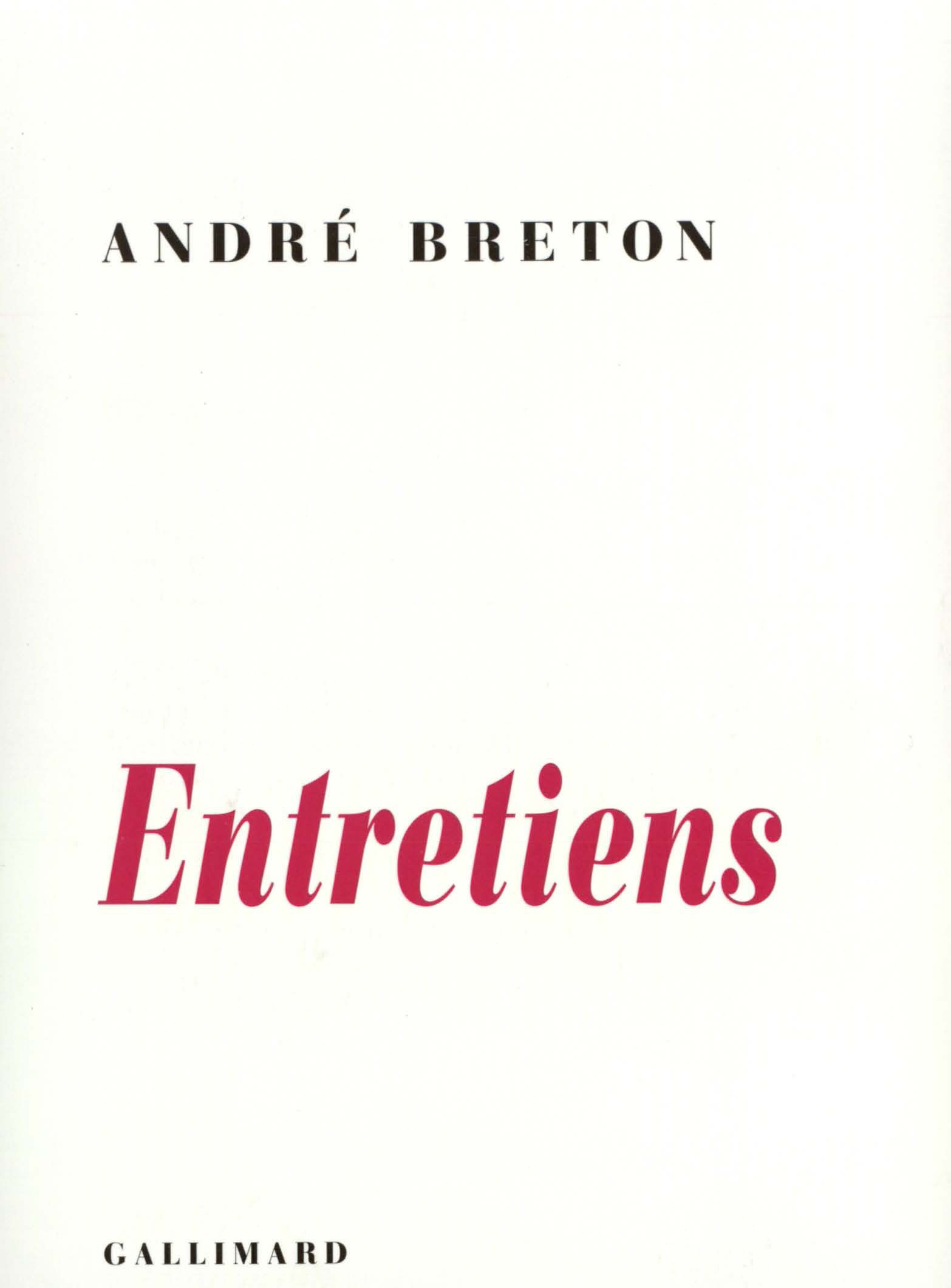 ENTRETIENS((1913-1952))