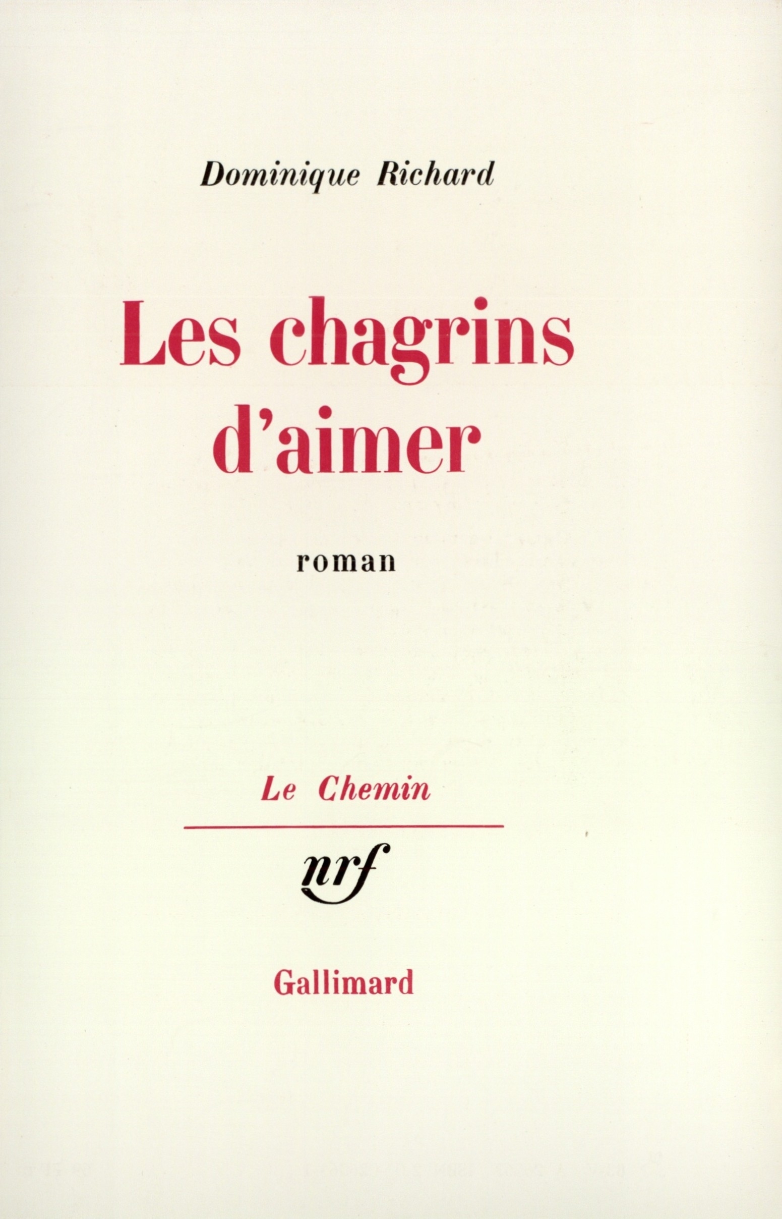 CHAGRINS D'AIMER