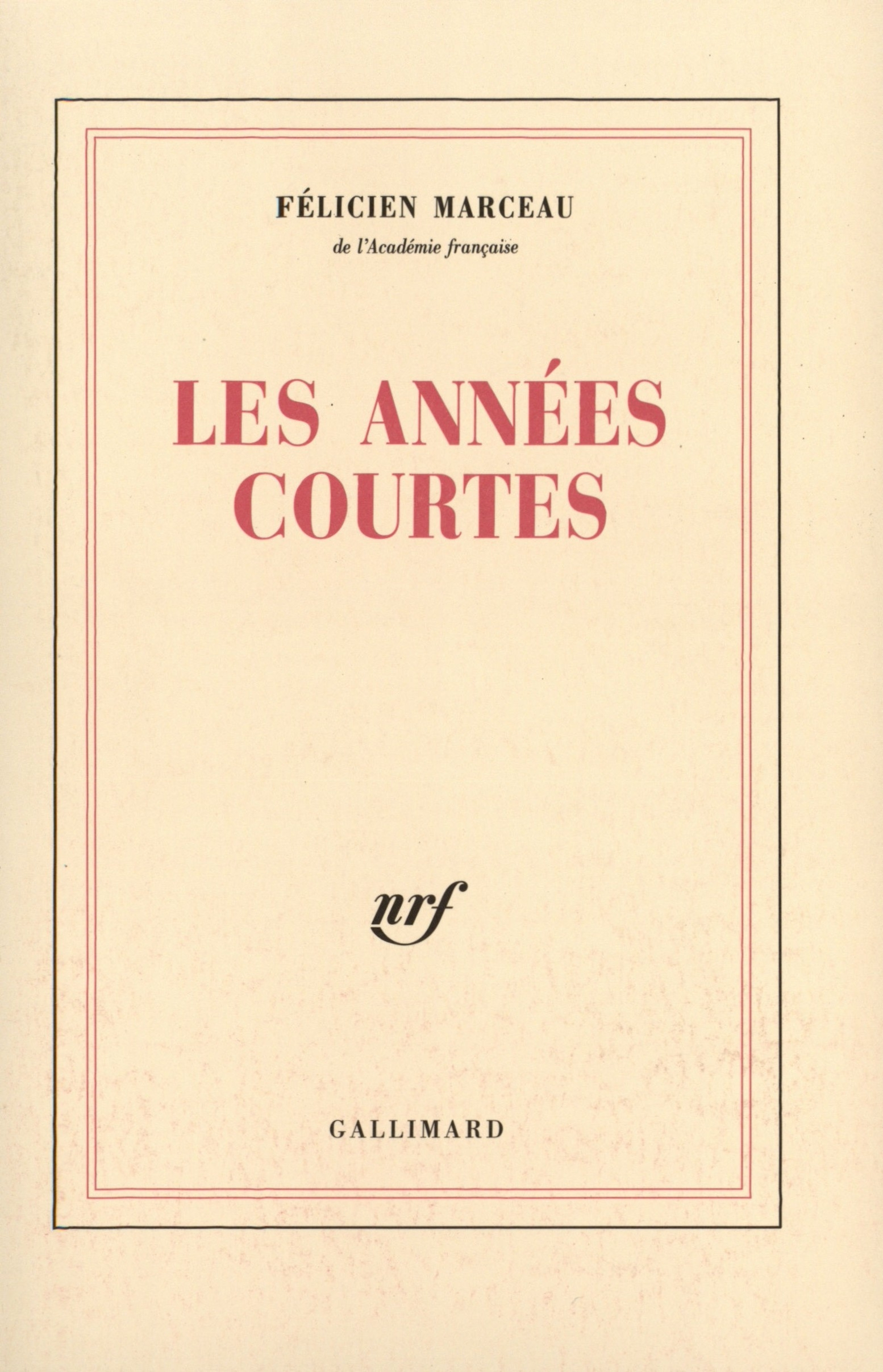 ANNEES COURTES