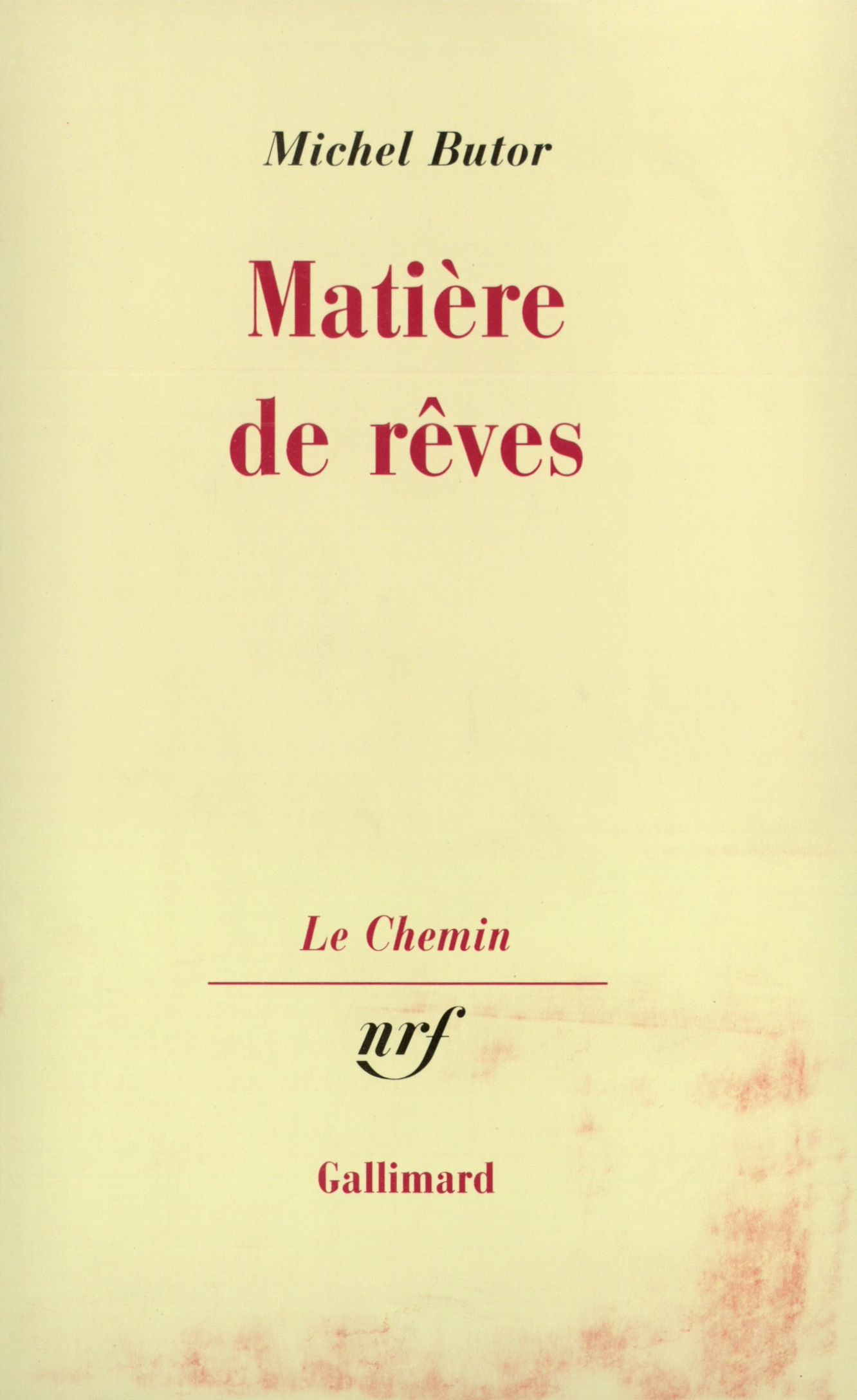 MATIERE DE REVES