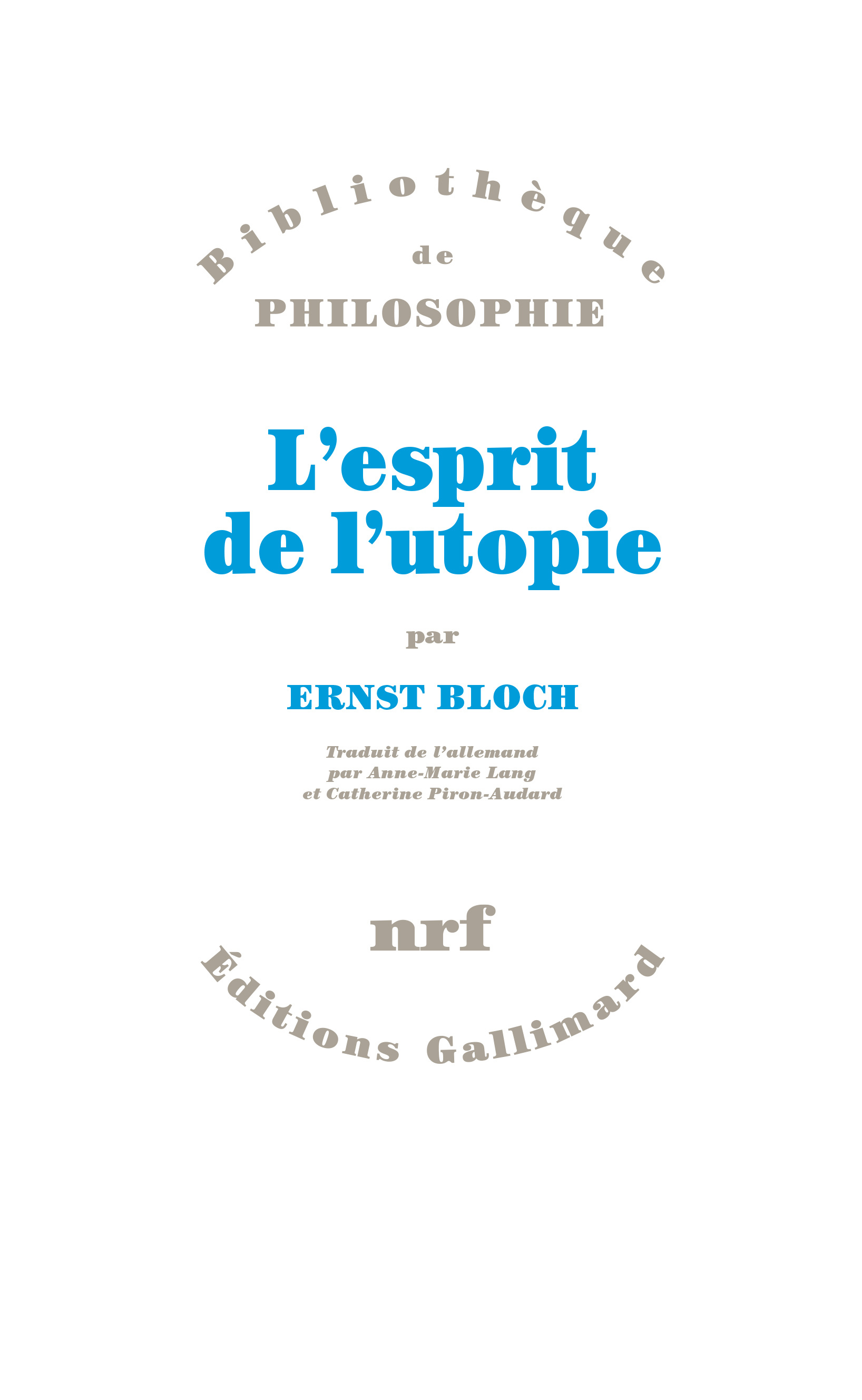 ESPRIT DE L'UTOPIE
