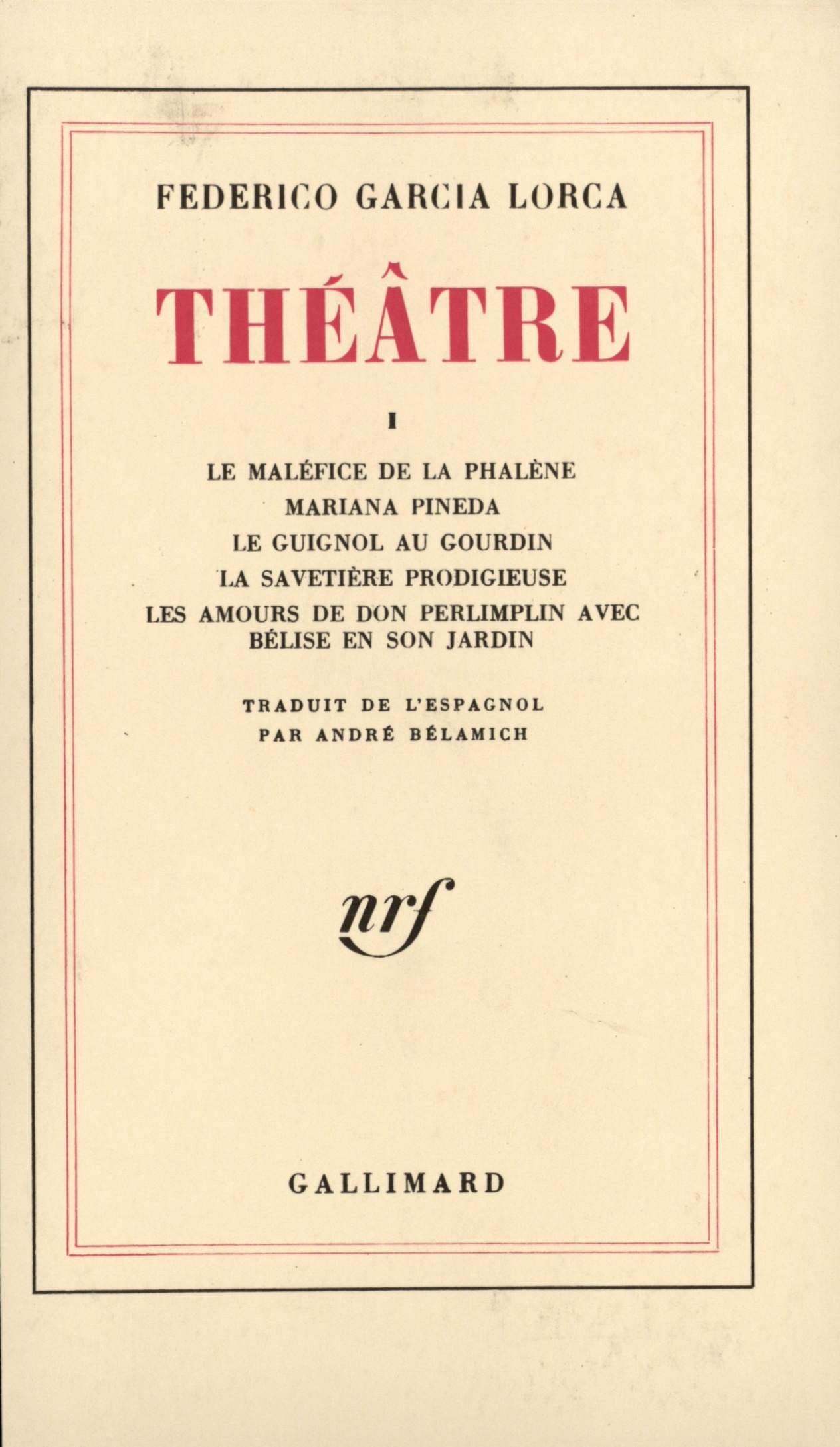 THEATRE T3 - GARCIA LORCA