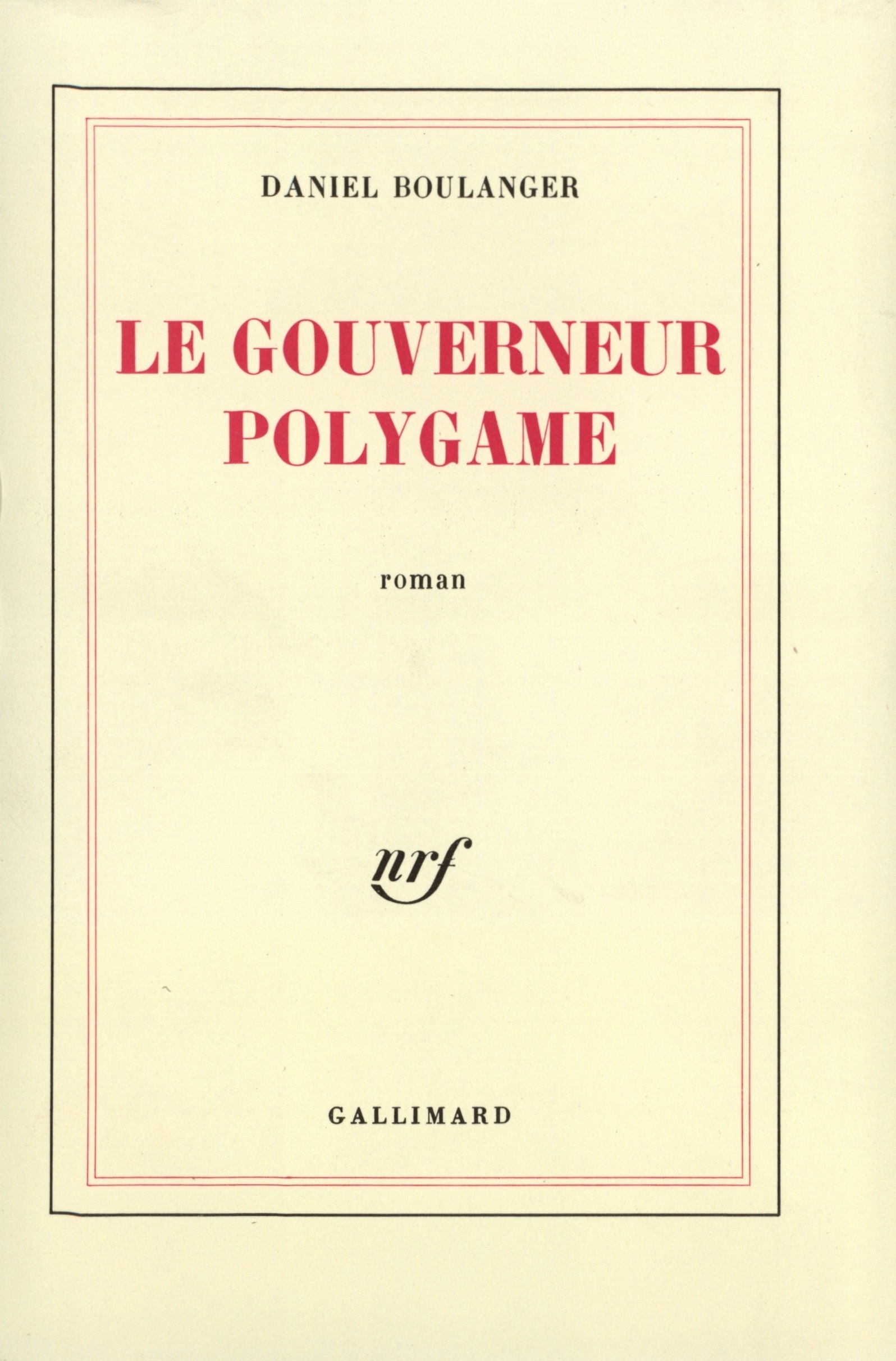 GOUVERNEUR POLYGAME