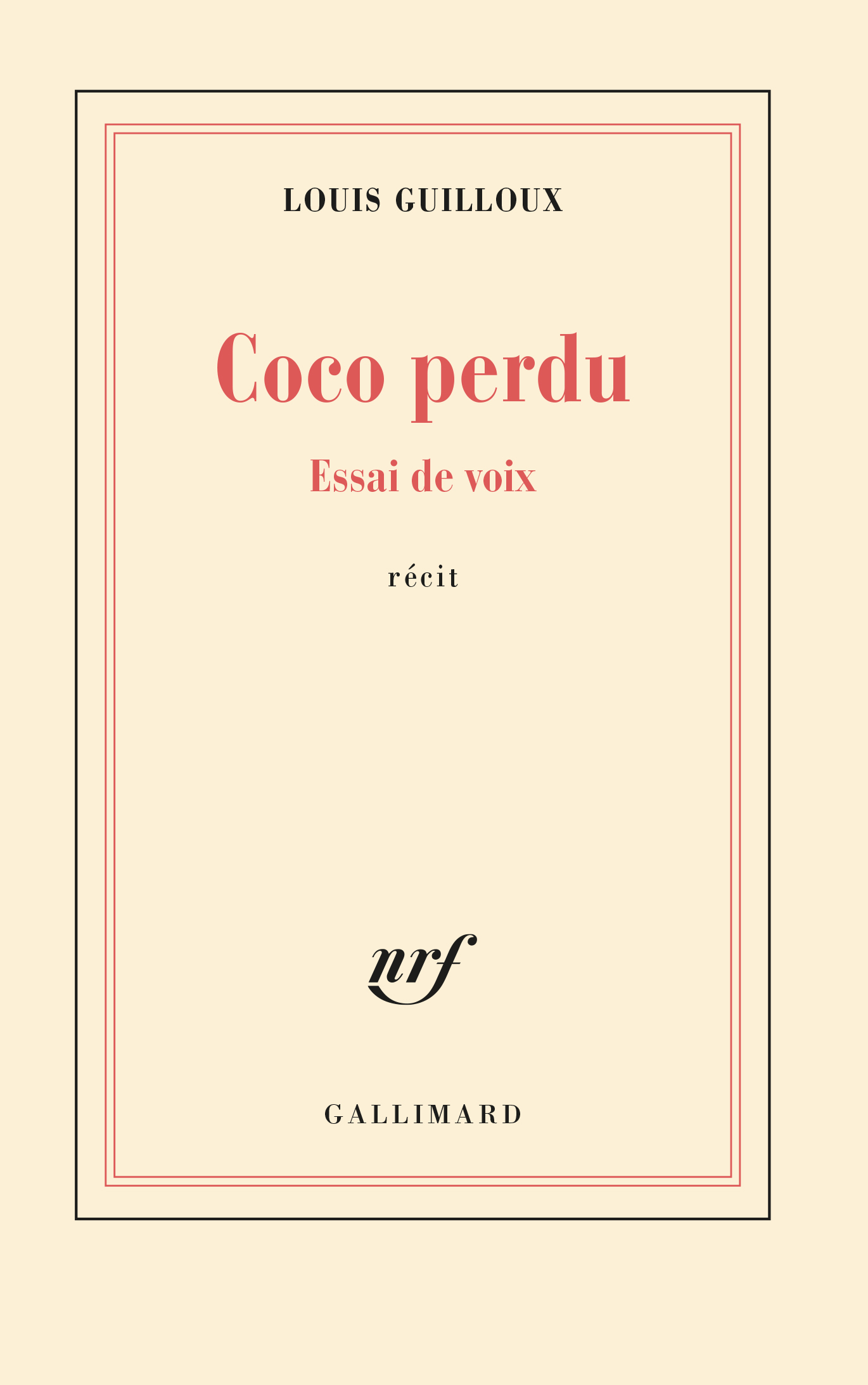 COCO PERDU(ESSAI DE VOIX)