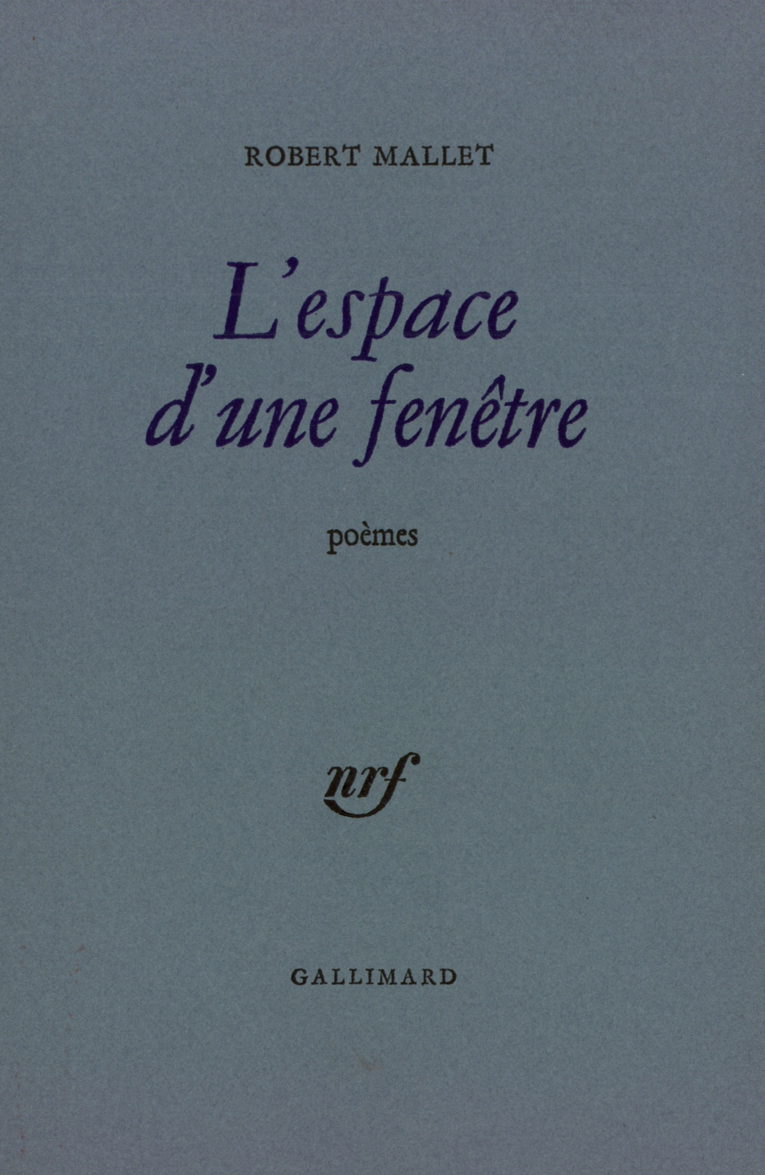ESPACE D'UNE FENETRE