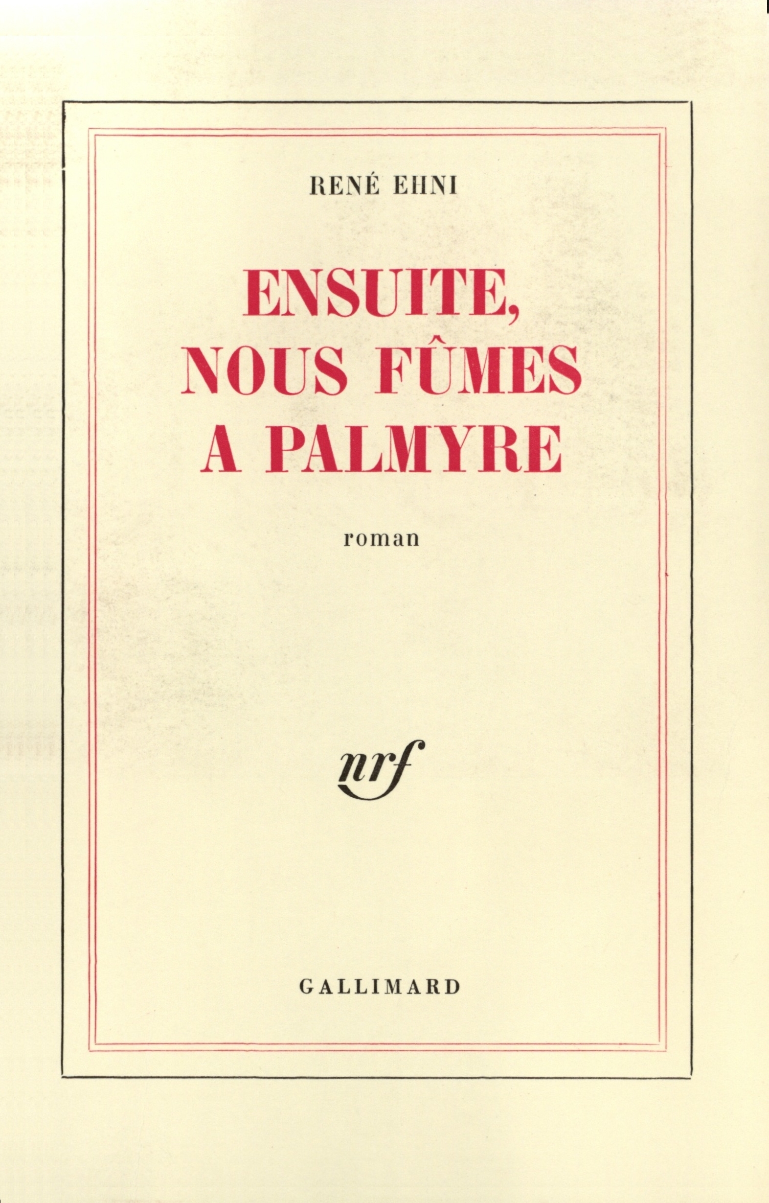 ENSUITE,NOUS FUMES A PALMYRE
