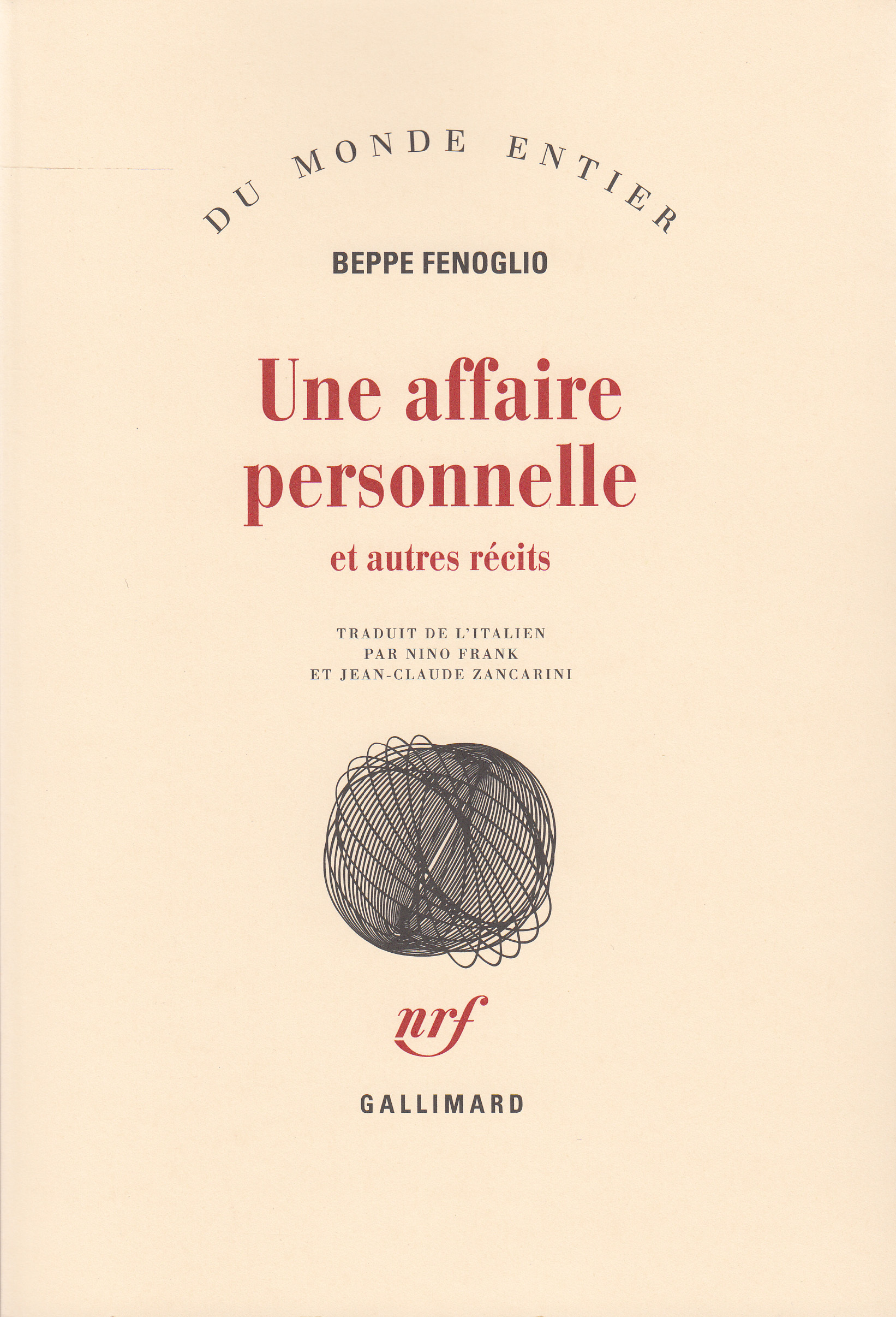 AFFAIRE PERSONNELLE ET AUTRES RECITS