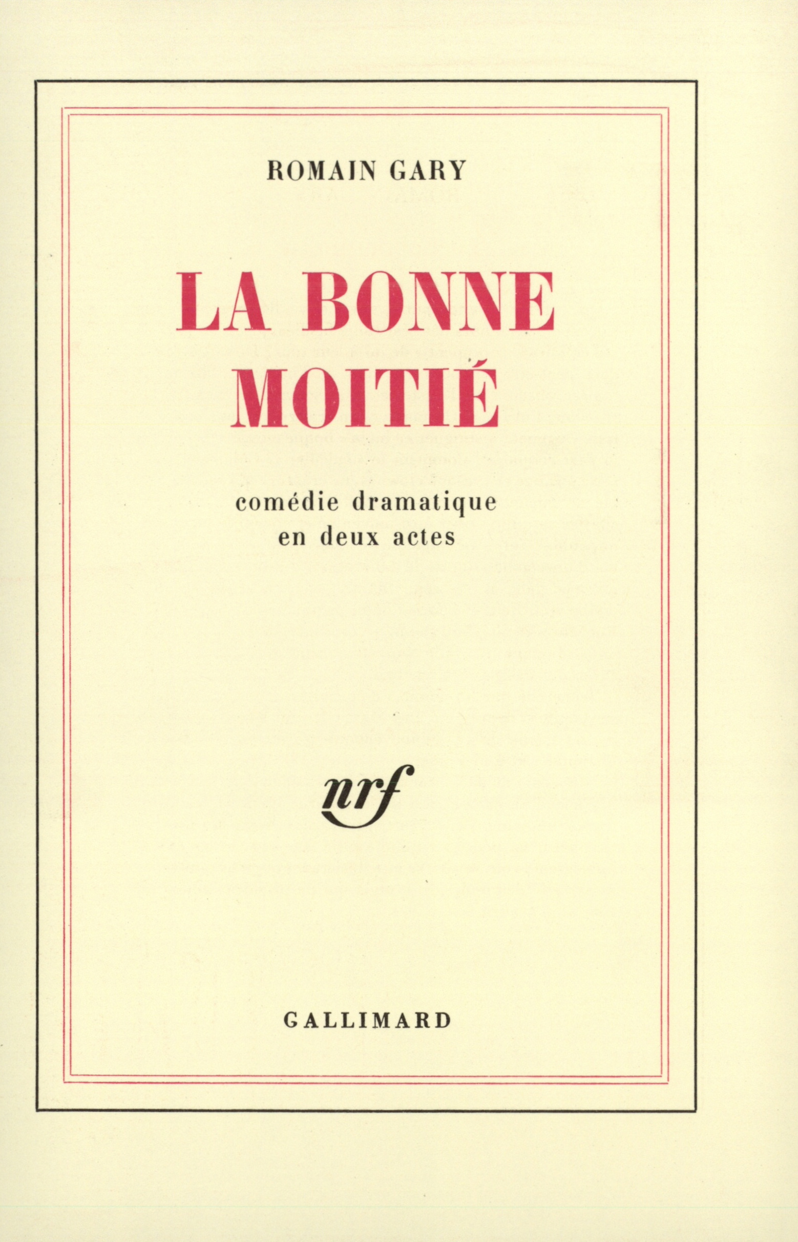 BONNE MOITIE