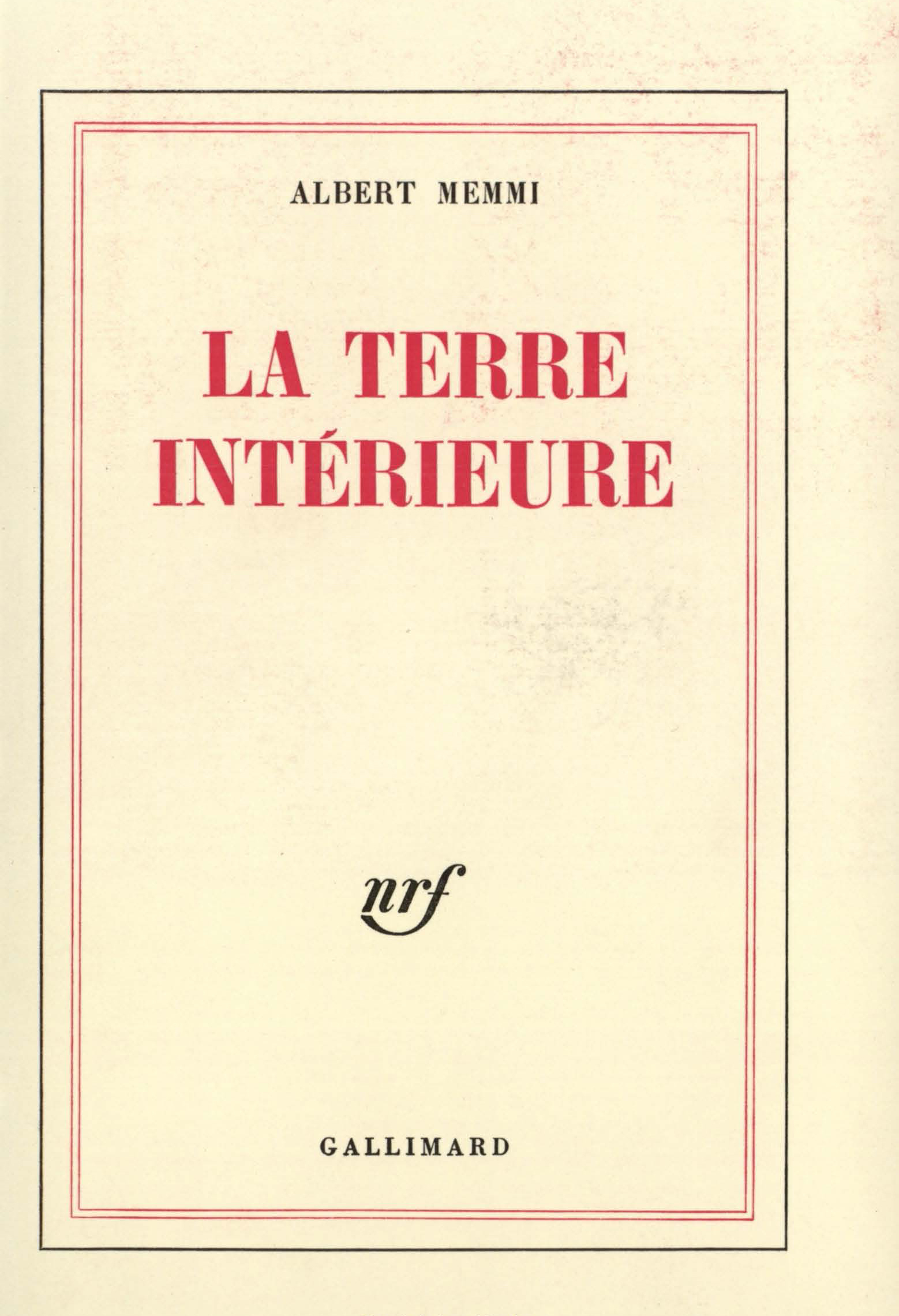 TERRE INTERIEURE(ENTRETIENS AVEC VICTOR MALKA)