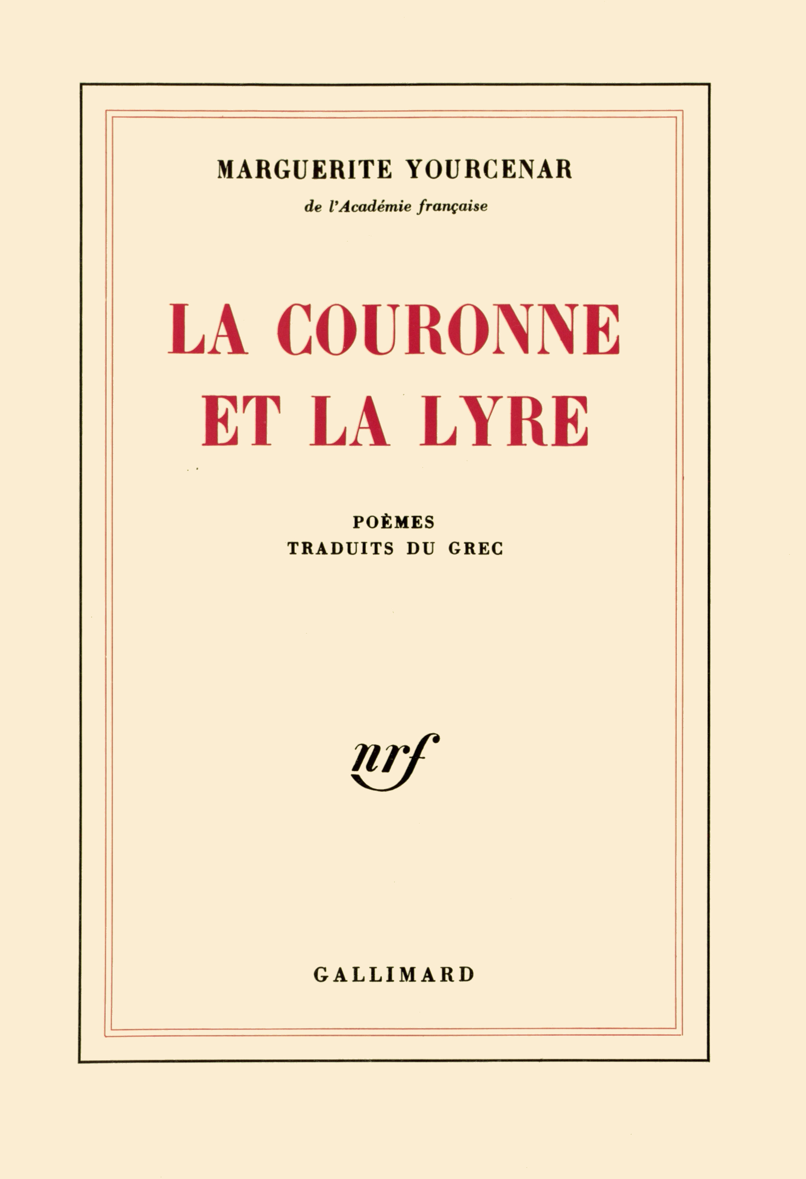 COURONNE ET LA LYRE(POEMES)