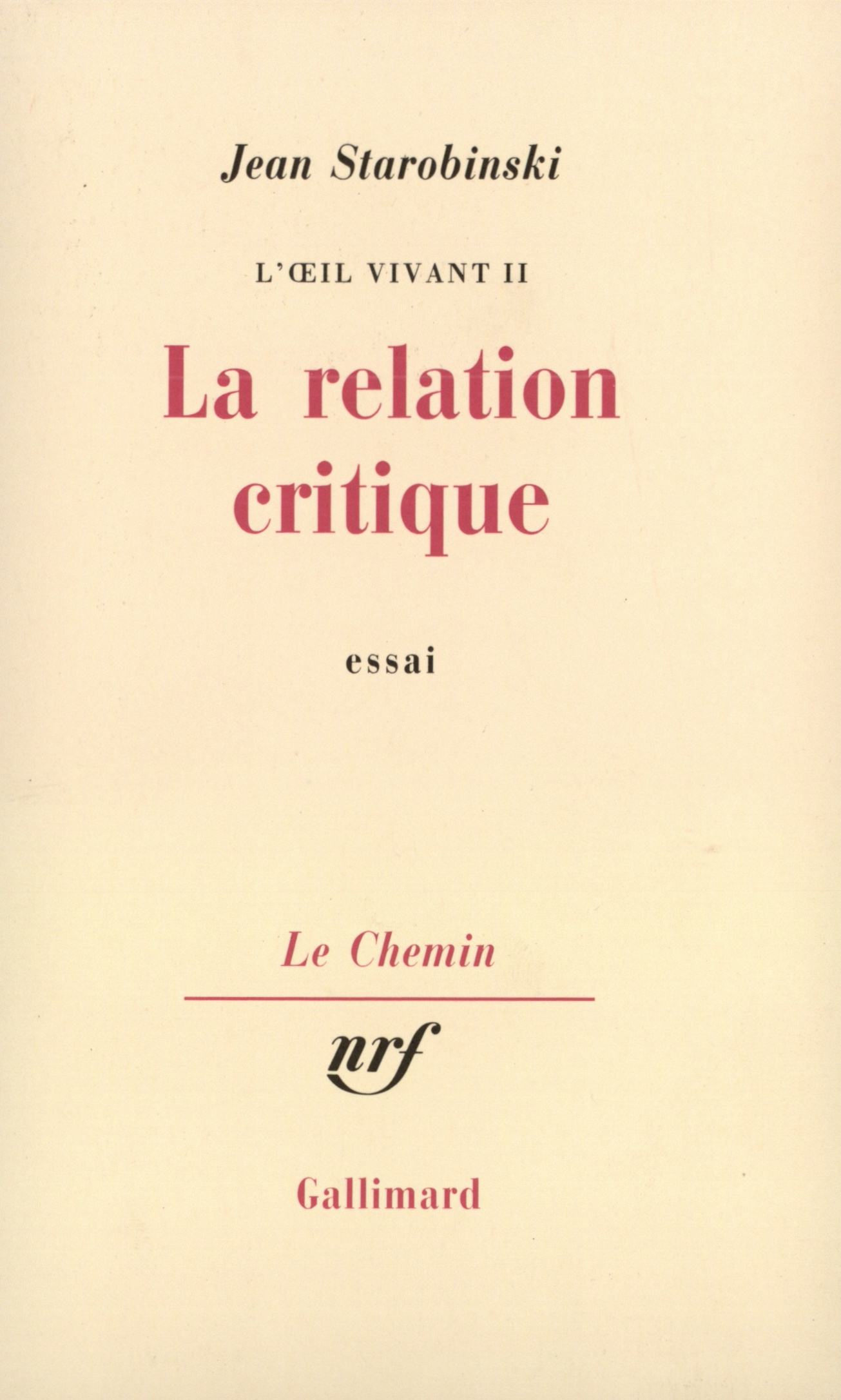 RELATION CRITIQUE