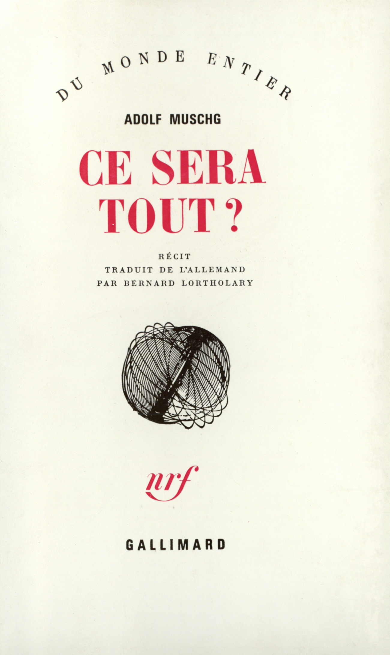 CE SERA TOUT ?