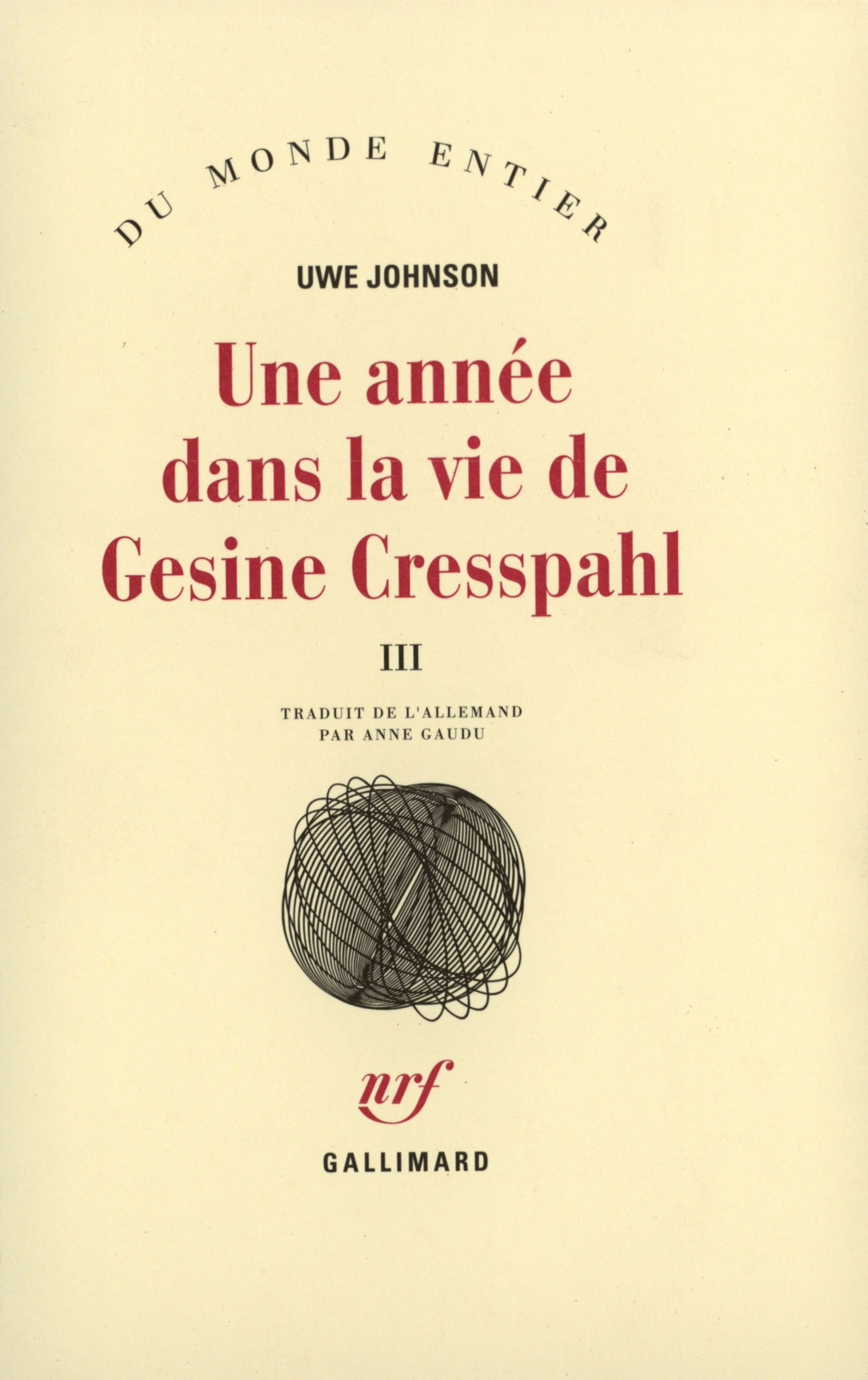 ANNEE DANS LA VIE DE GESINE CRESSPAHL T3