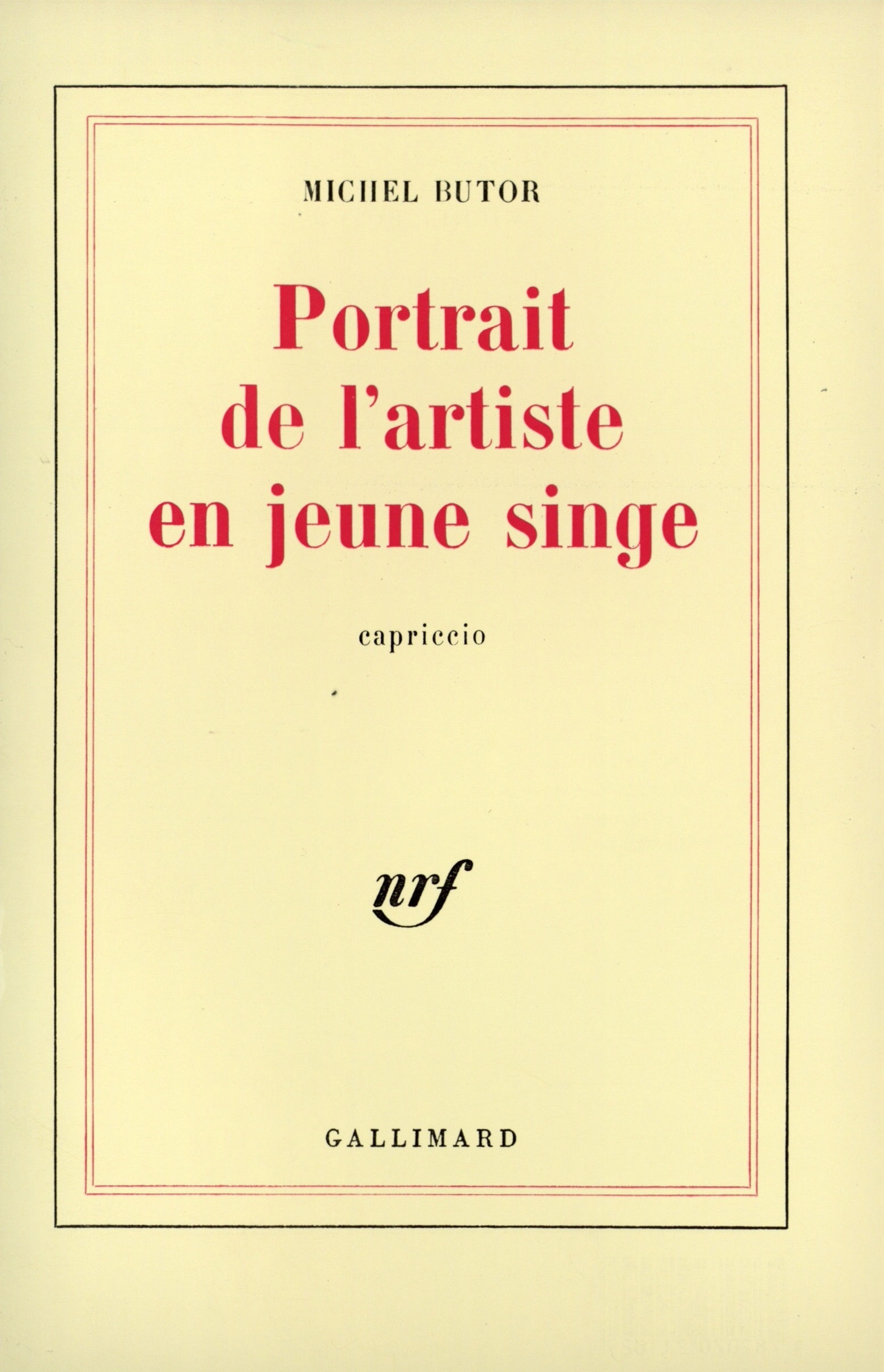 PORTRAIT DE L'ARTISTE EN JEUNE SINGE(CAPRICCIO)