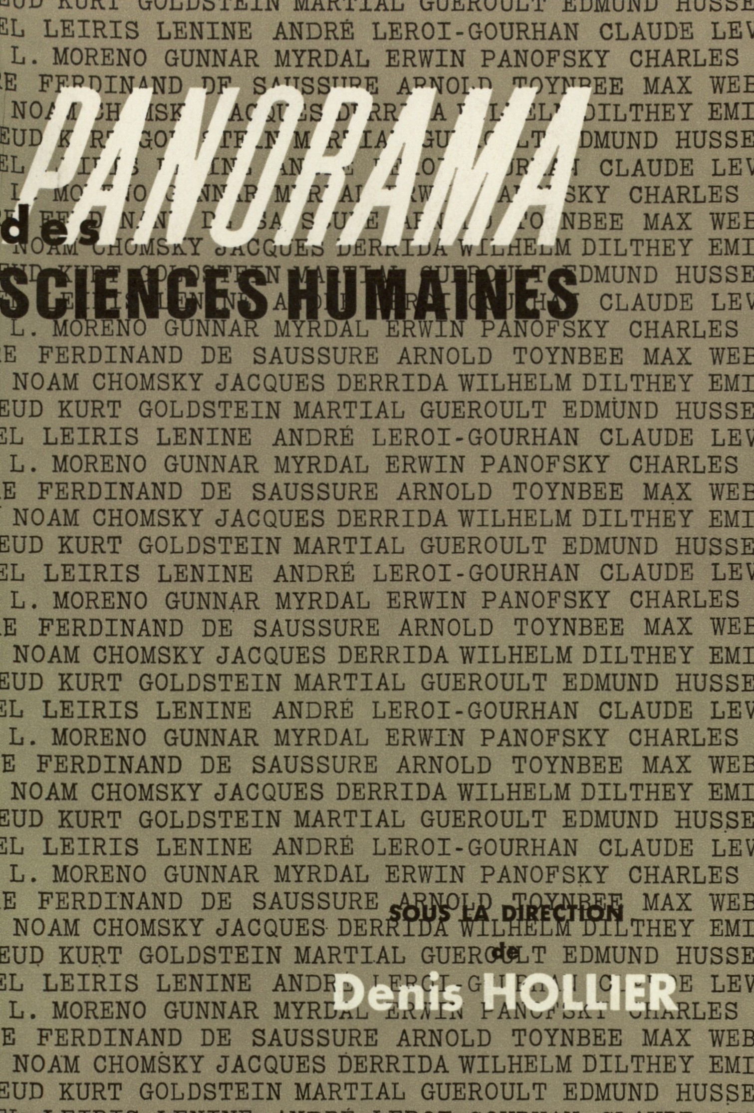 PANORAMA DES SCIENCES HUMAINES