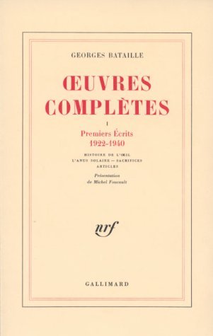 OEUVRES COMPLETES T1 - BATAILLE