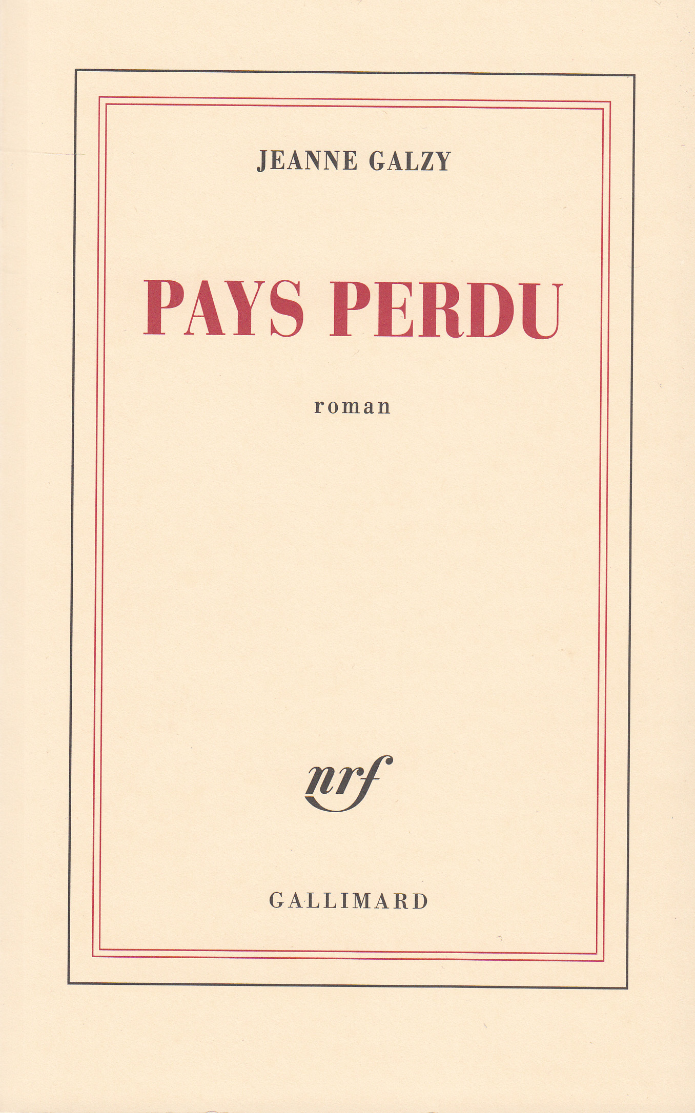 PAYS PERDU