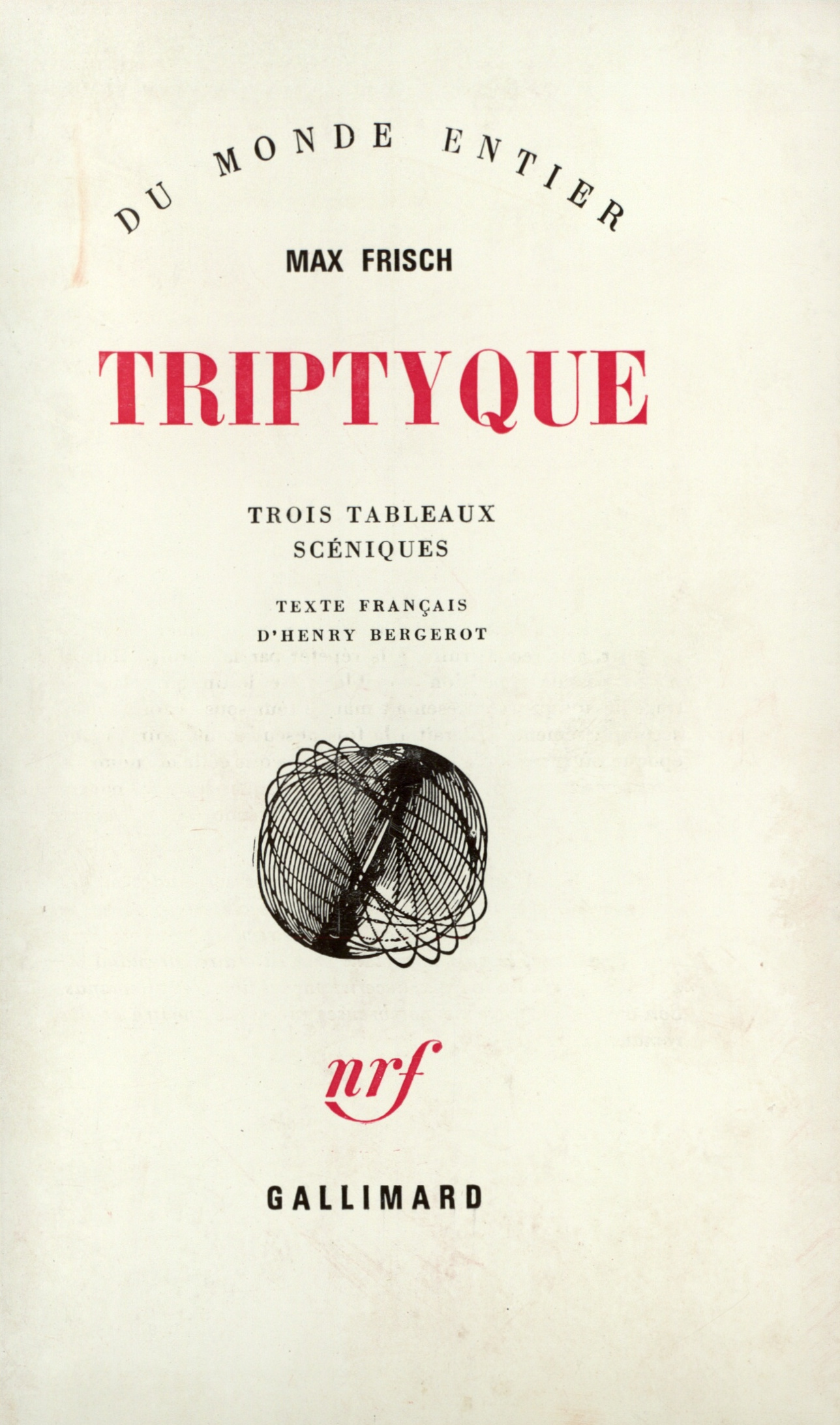 TRIPTYQUE(TROIS TABLEAUX SCENIQUES)
