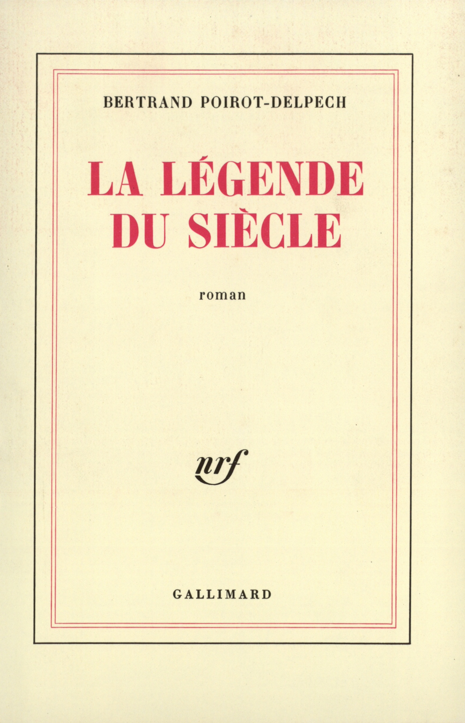 LEGENDE DU SIECLE