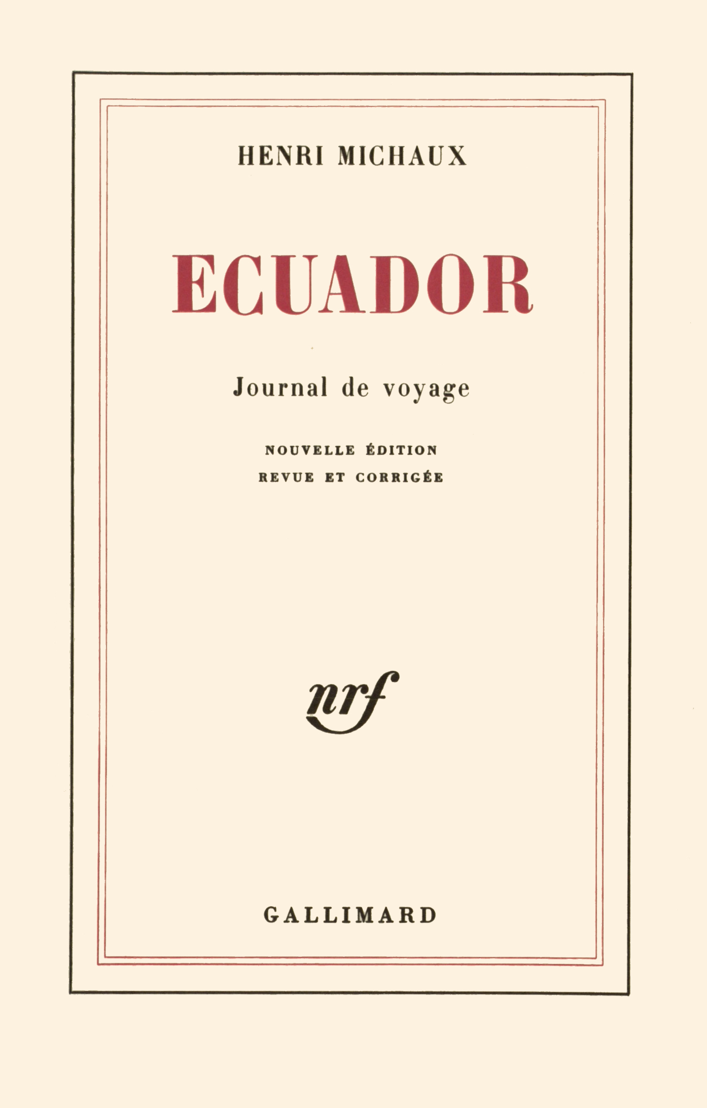 ECUADOR(JOURNAL DE VOYAGE)