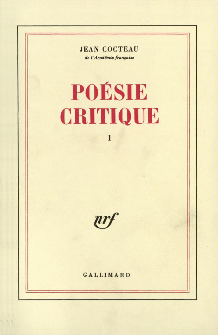 POESIE CRITIQUE T1 - COCTEAU